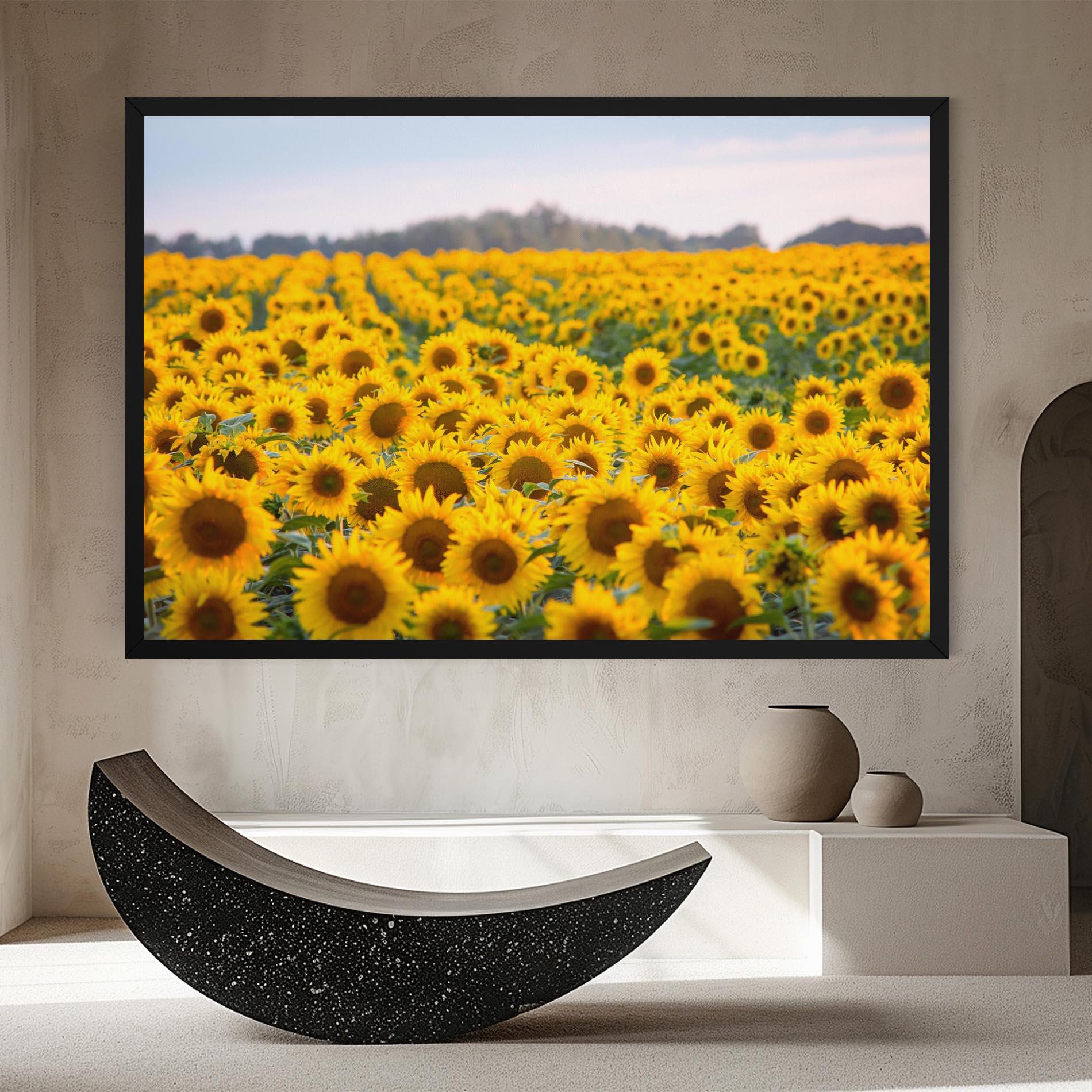 Tablou Canvas Blooming Sunflowers mockup 8
