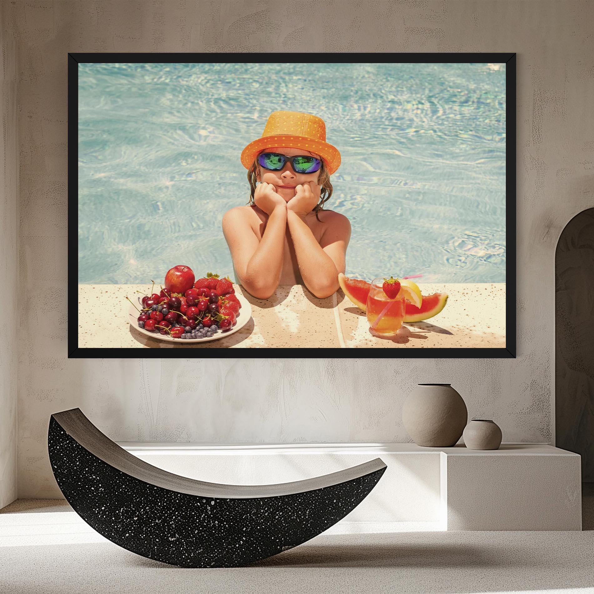Tablou Canvas Child Swimming mockup 8