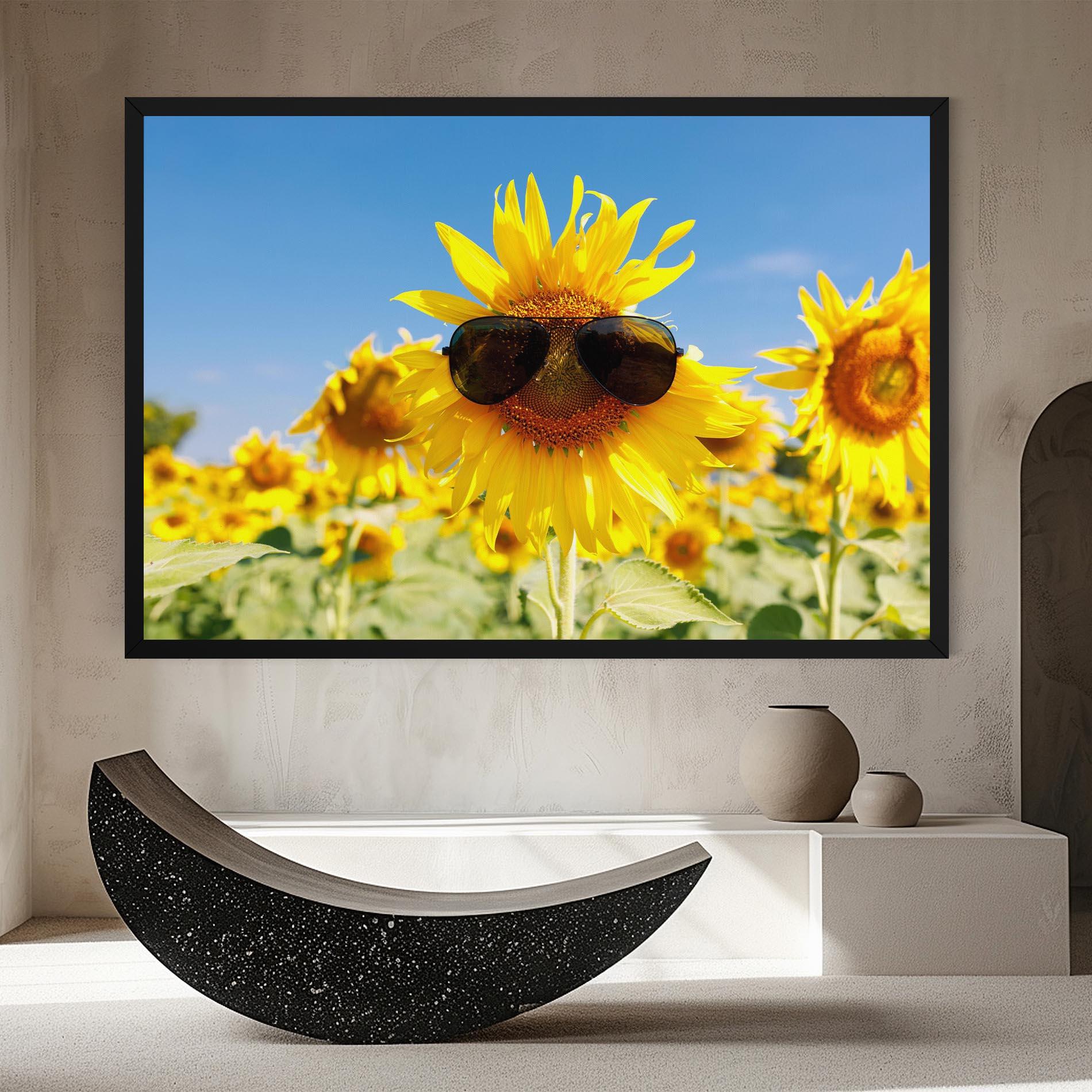 Tablou Canvas Sun Flower Glasses mockup 8