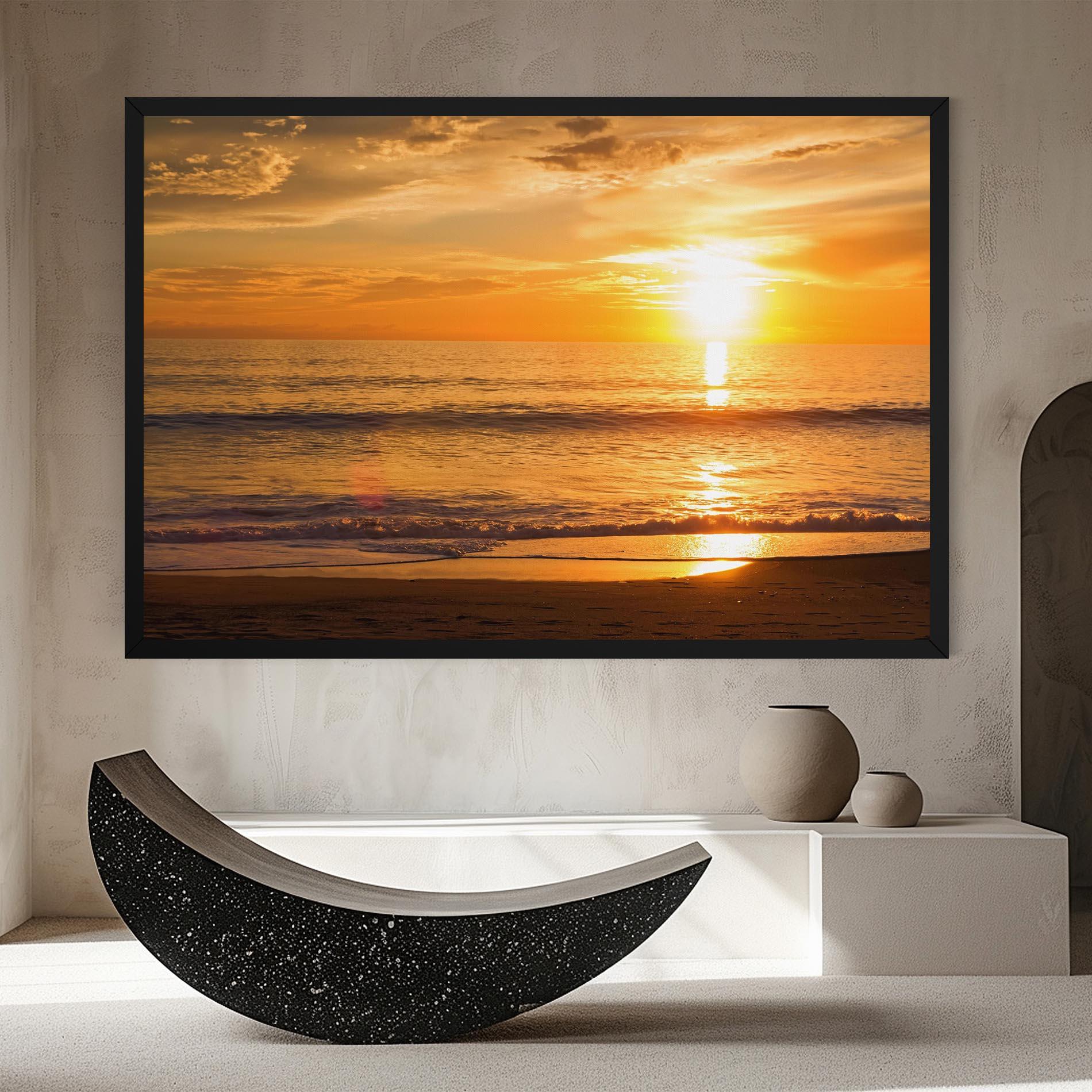 Tablou Canvas Sunset Ocean Coast mockup 8