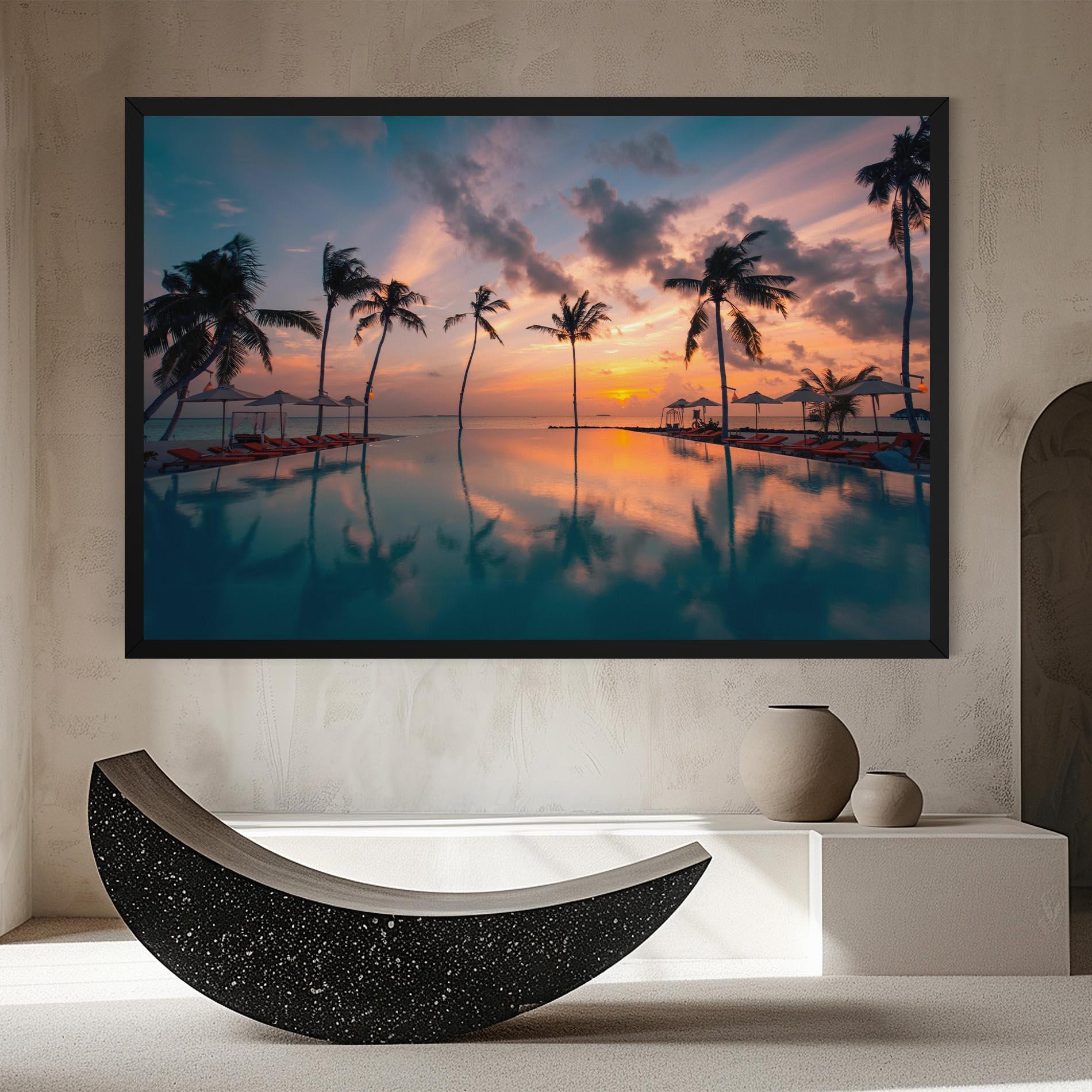 Tablou Canvas Tropical Beach mockup 8