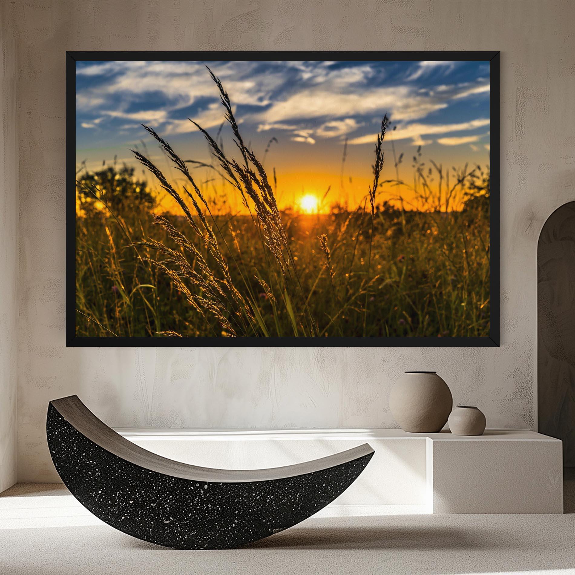 Tablou Canvas Wheat Sunset mockup 8