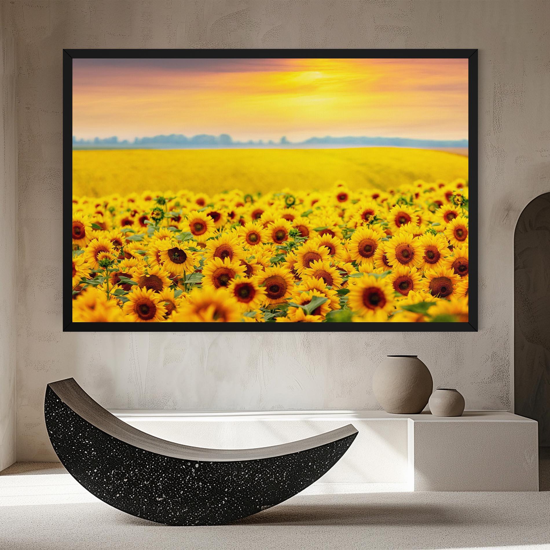 Tablou Canvas Yellow Sunflowers mockup 8