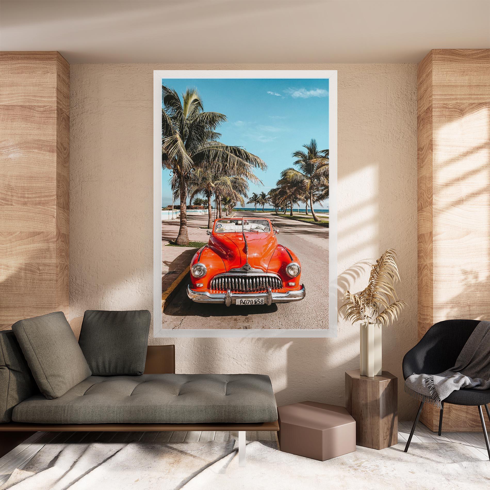 Tablou Canvas Red Summer Car mockup 8