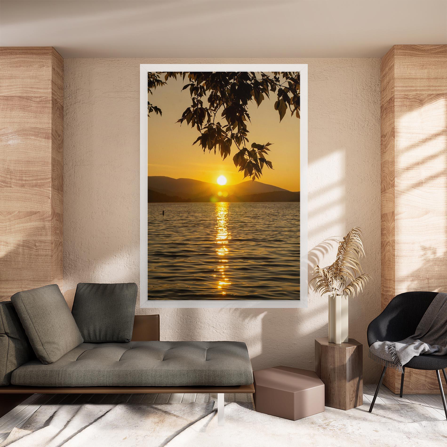 Tablou Canvas Yellow Sunrise mockup 8