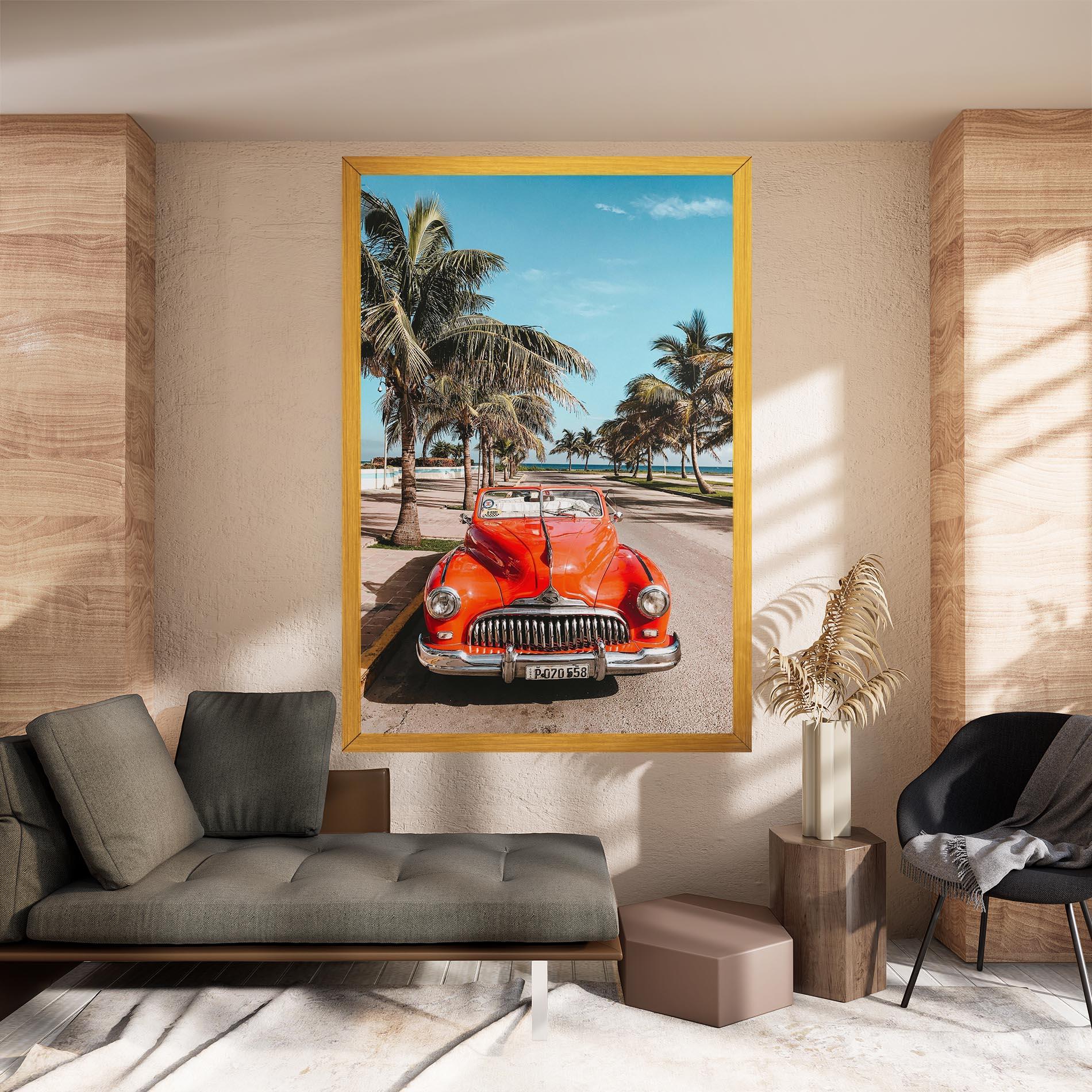 Tablou Canvas Red Summer Car mockup 8