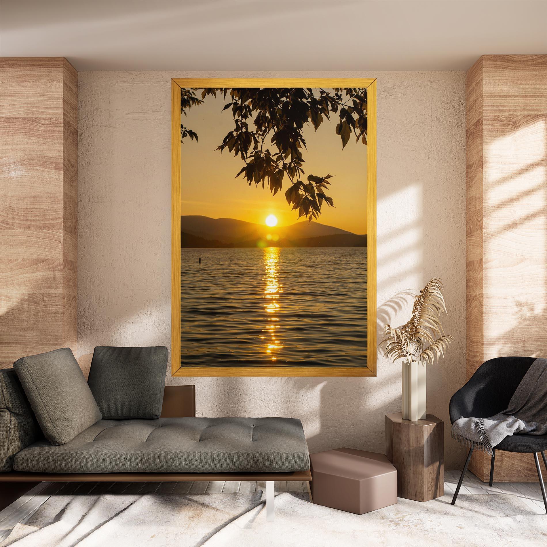 Tablou Canvas Yellow Sunrise mockup 8