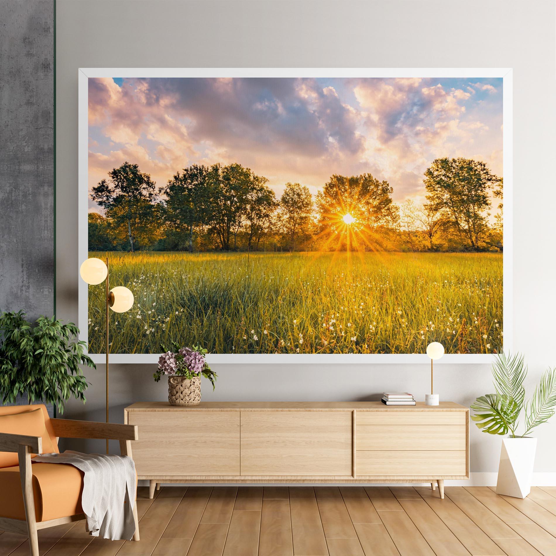 Tablou Canvas Blossoming Meadow mockup 9