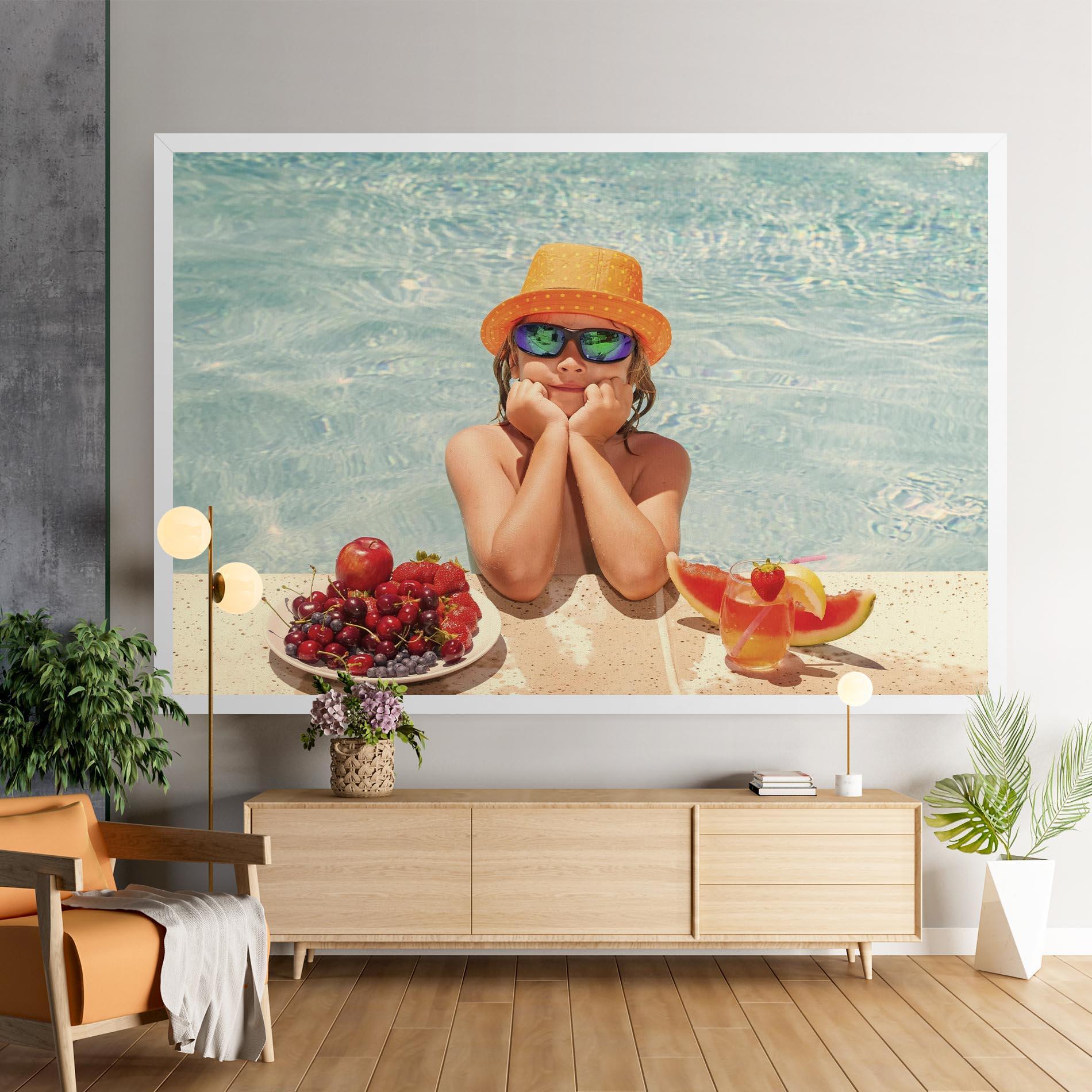 Tablou Canvas Child Swimming mockup 9