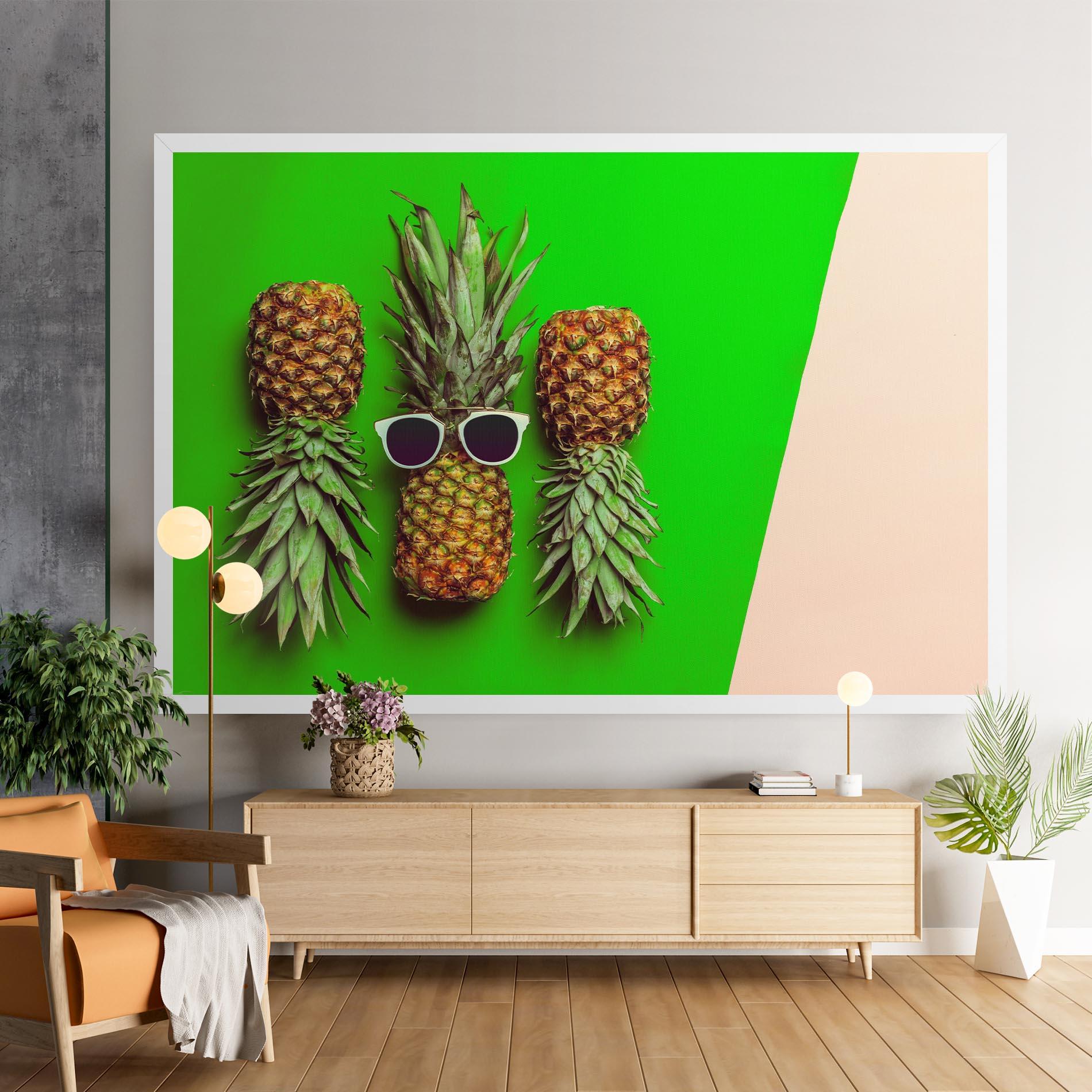 Tablou Canvas Green Pineapple mockup 9