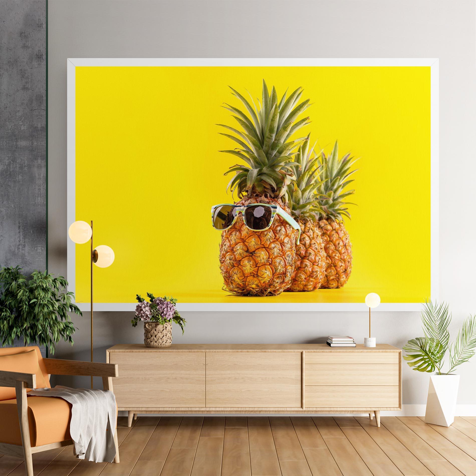Tablou Canvas Pineapple Looking Up mockup 9