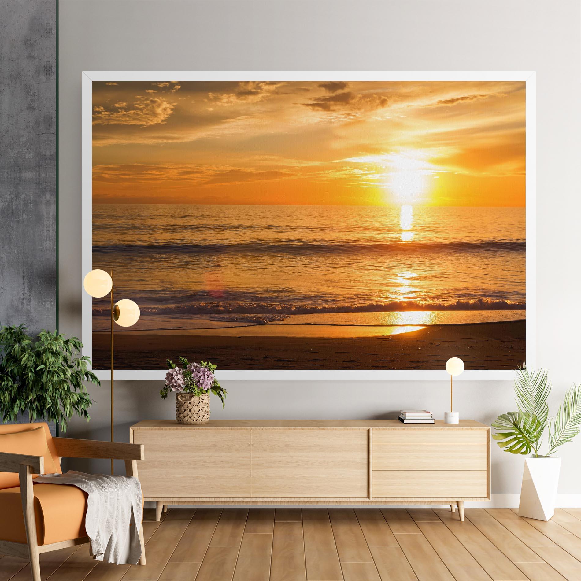 Tablou Canvas Sunset Ocean Coast mockup 9