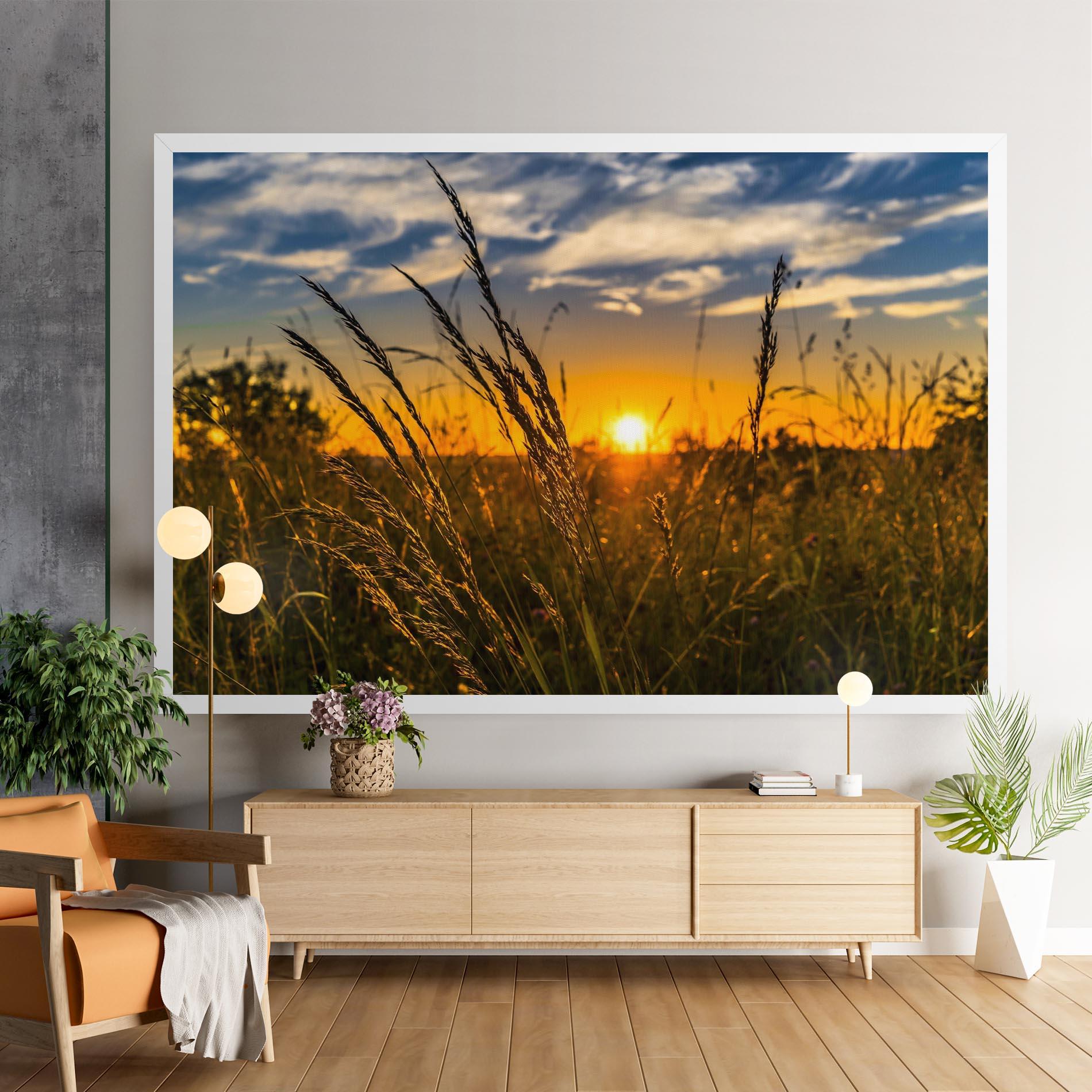 Tablou Canvas Wheat Sunset mockup 9