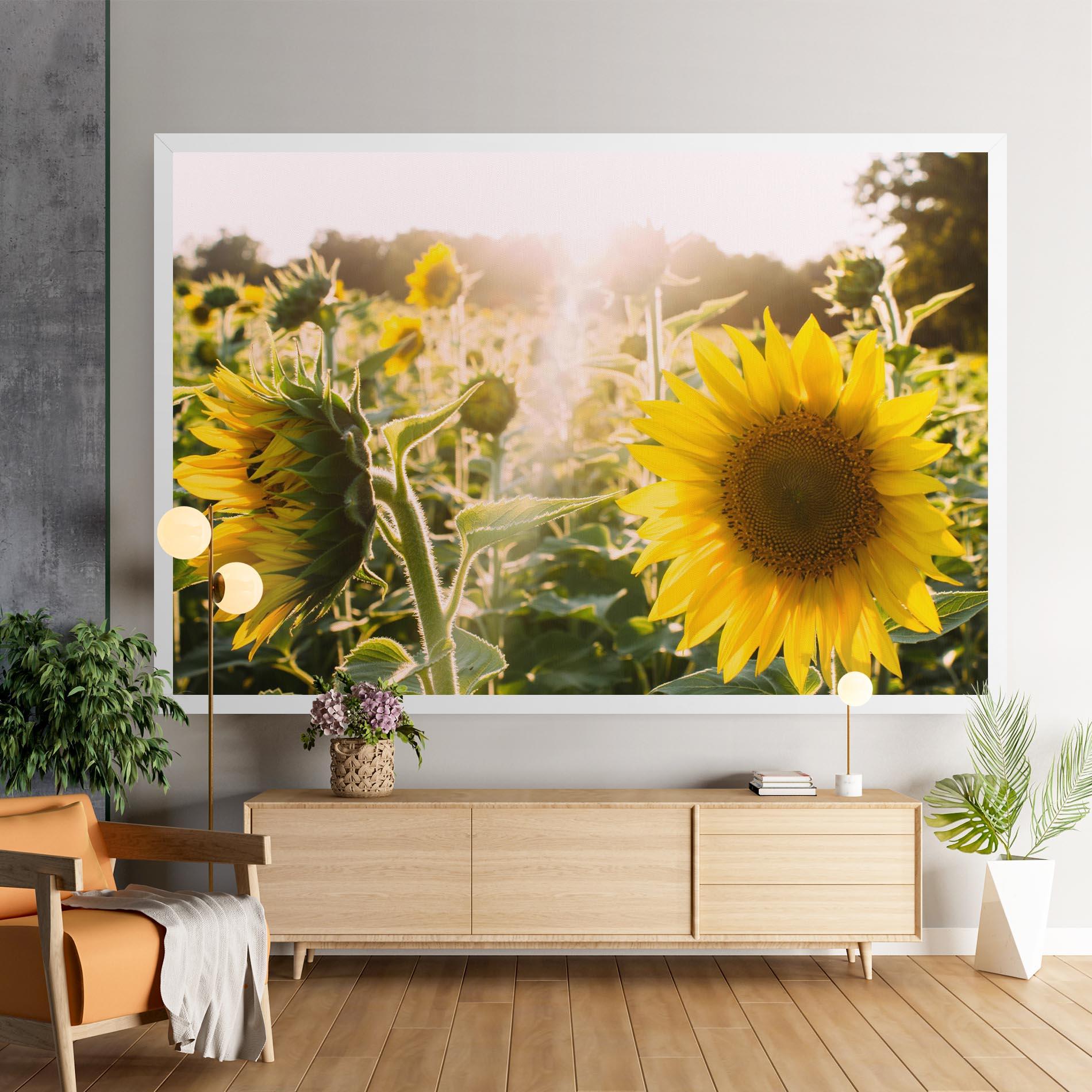Tablou Canvas Yellow Sun Flower mockup 9