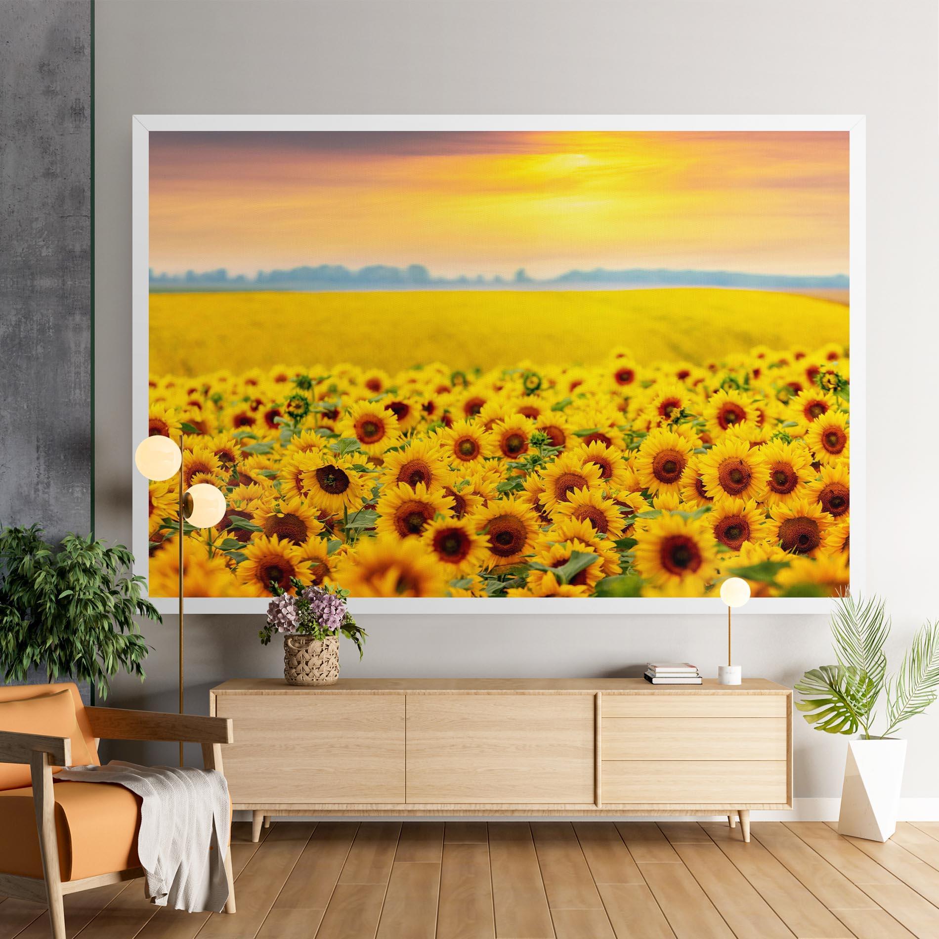 Tablou Canvas Yellow Sunflowers mockup 9