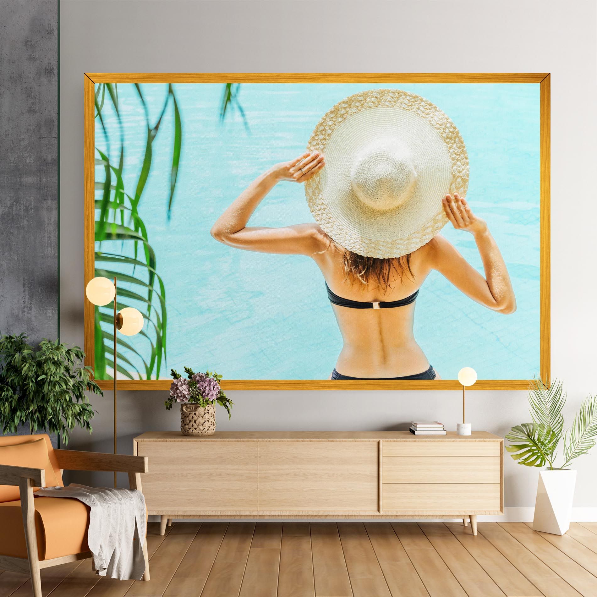Enjoying Swimming Pool mockup 9