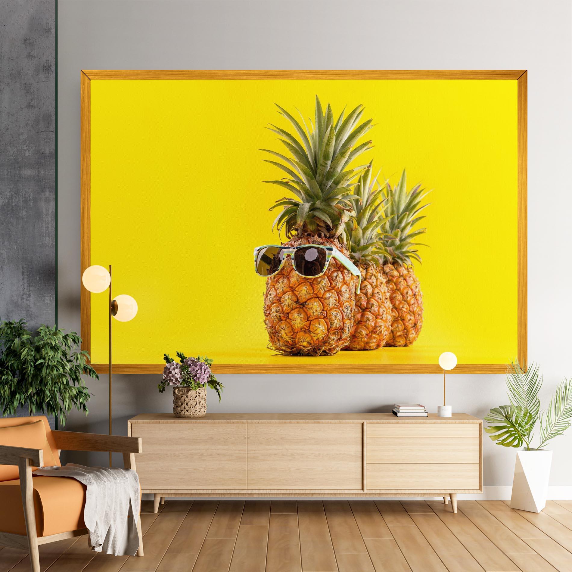 Tablou Canvas Pineapple Looking Up mockup 9