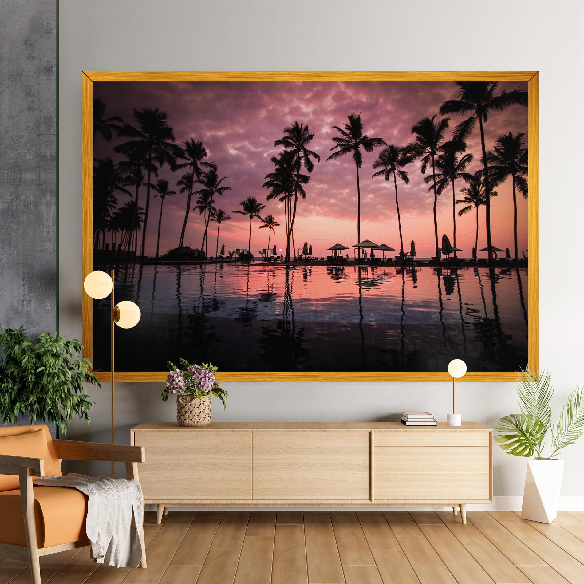 Tablou Canvas Purple Sunset mockup 9