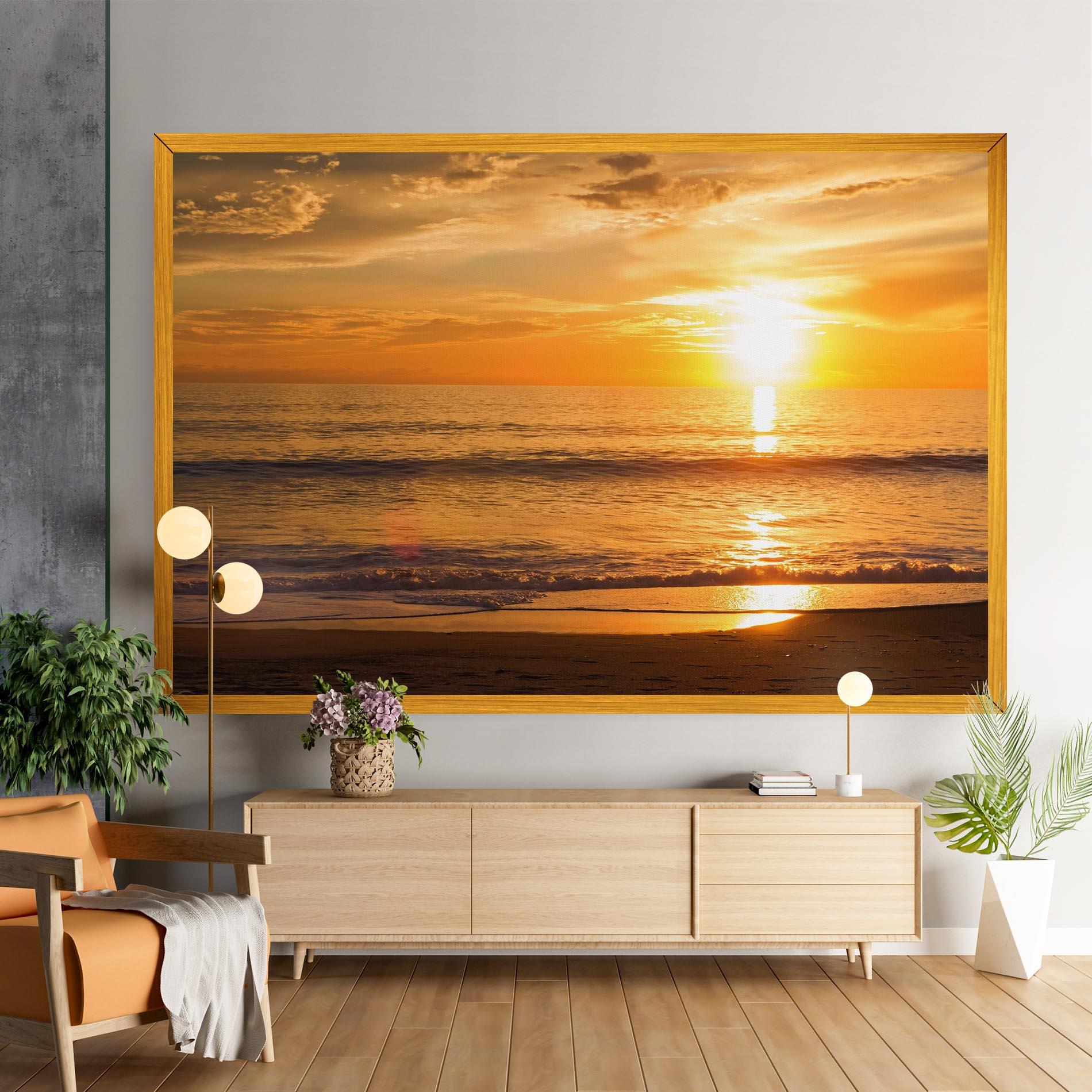 Tablou Canvas Sunset Ocean Coast mockup 9