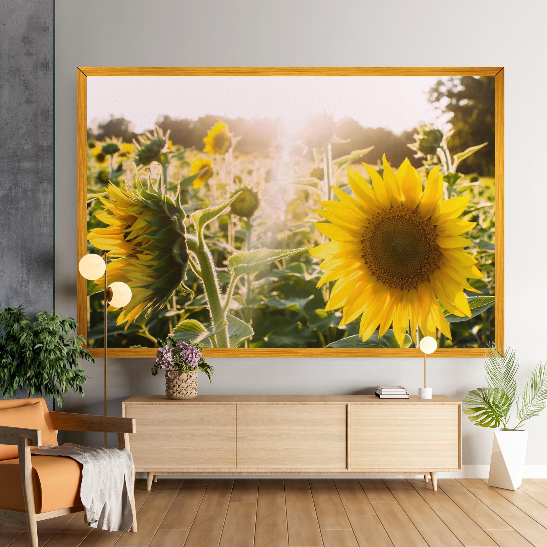 Tablou Canvas Yellow Sun Flower mockup 9