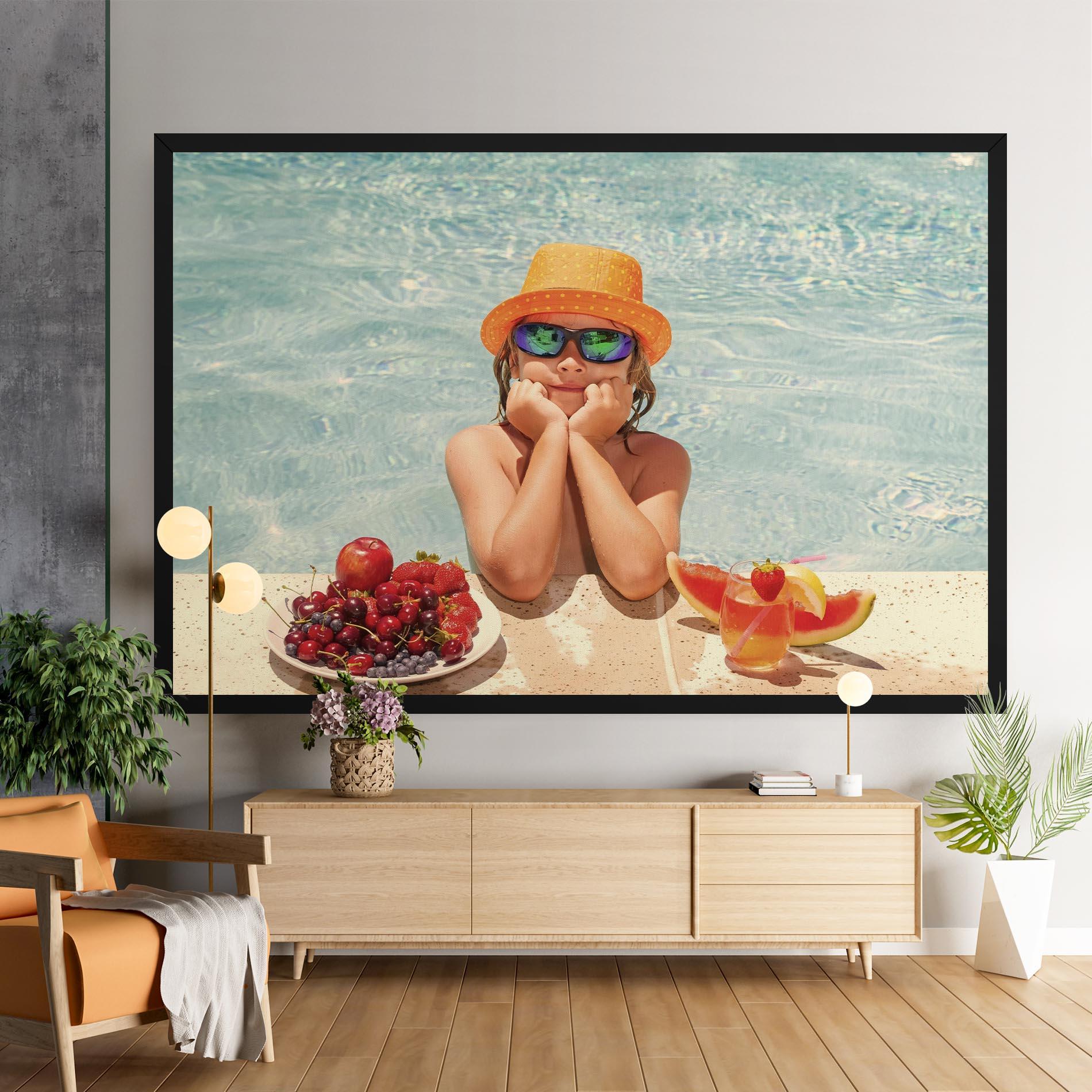 Tablou Canvas Child Swimming mockup 9