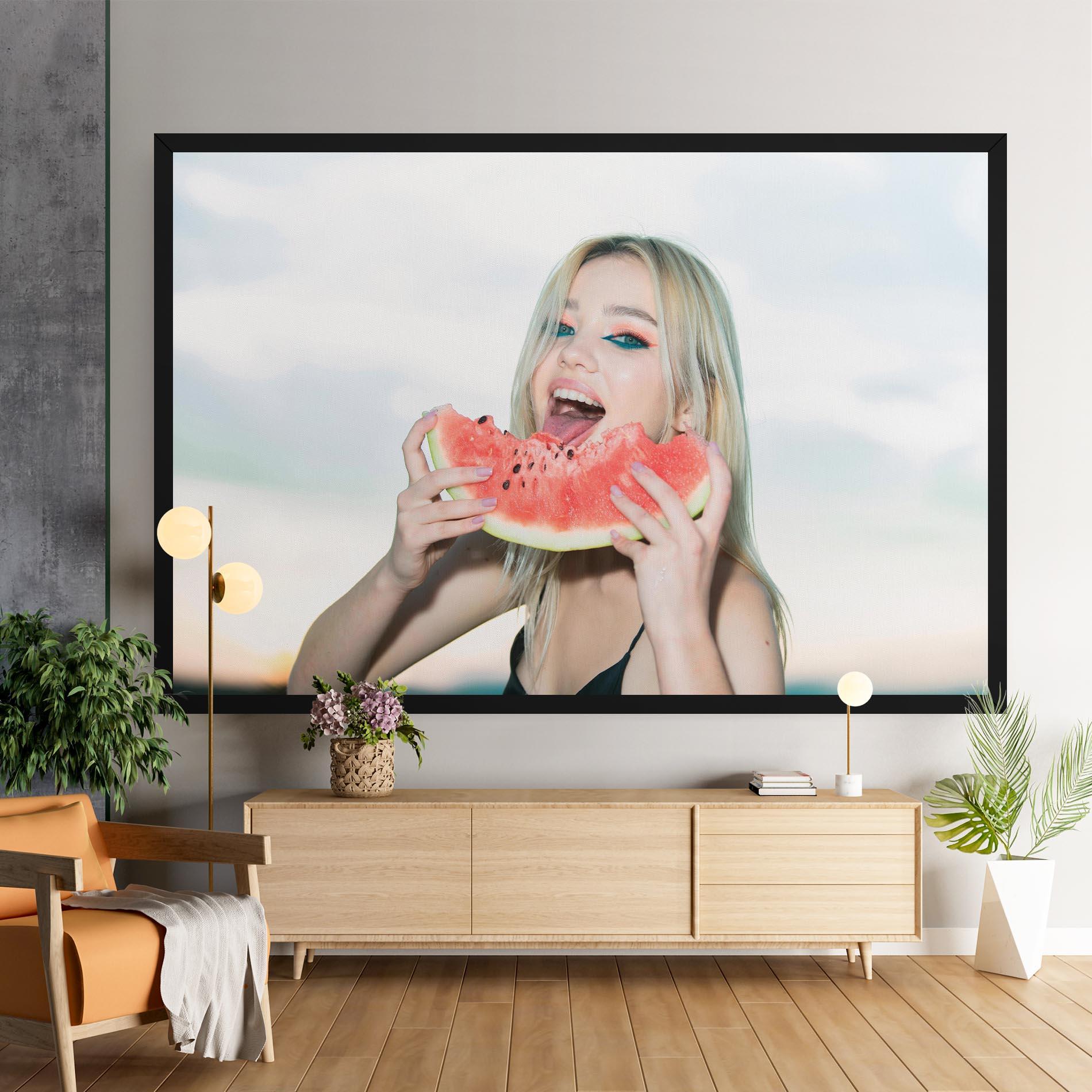 Tablou Canvas Eating Watermelon mockup 9