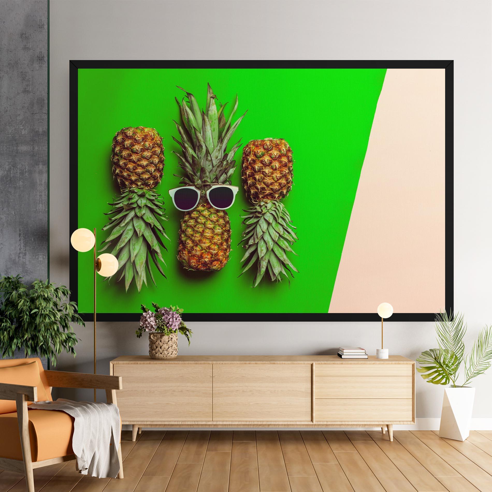 Tablou Canvas Green Pineapple mockup 9