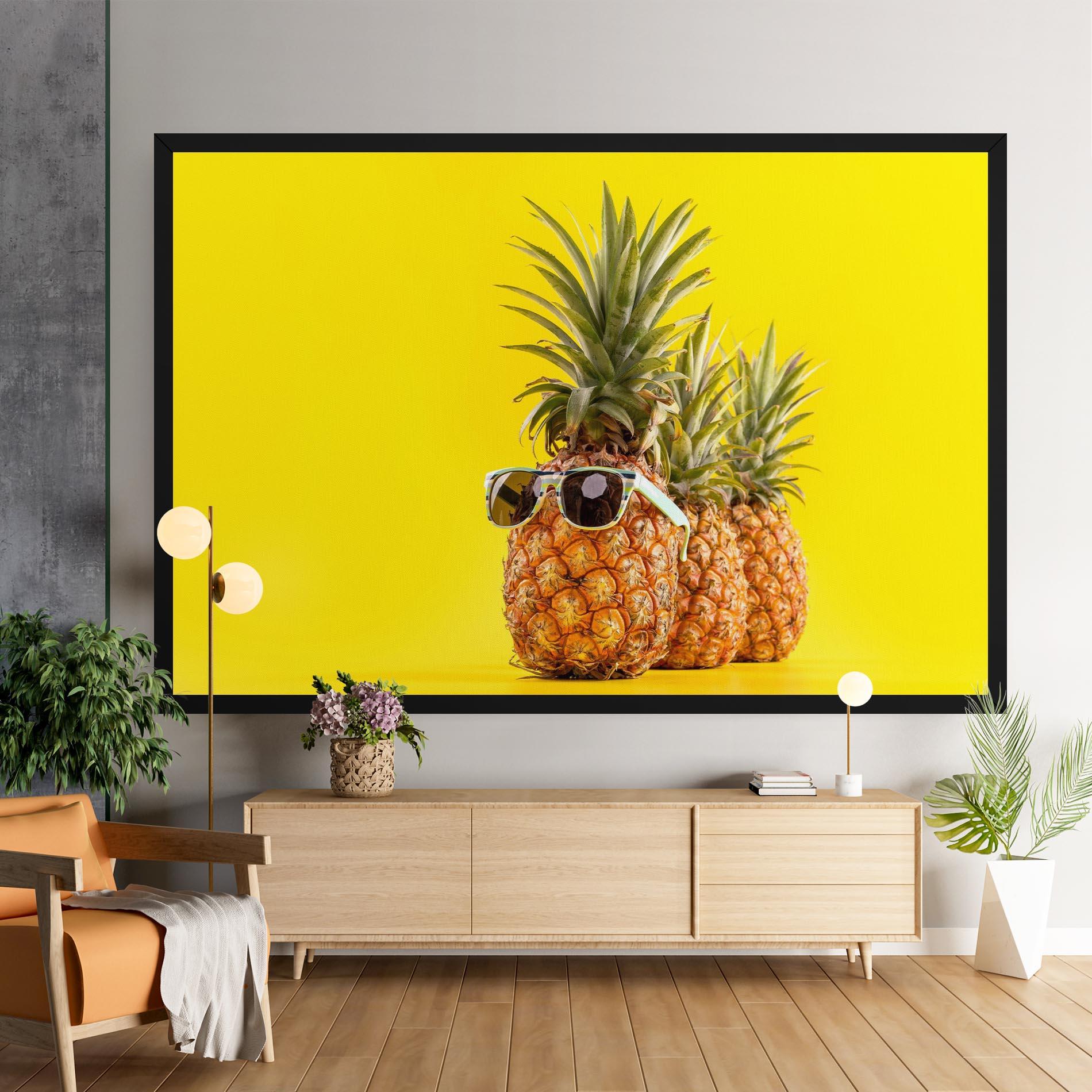 Tablou Canvas Pineapple Looking Up mockup 9