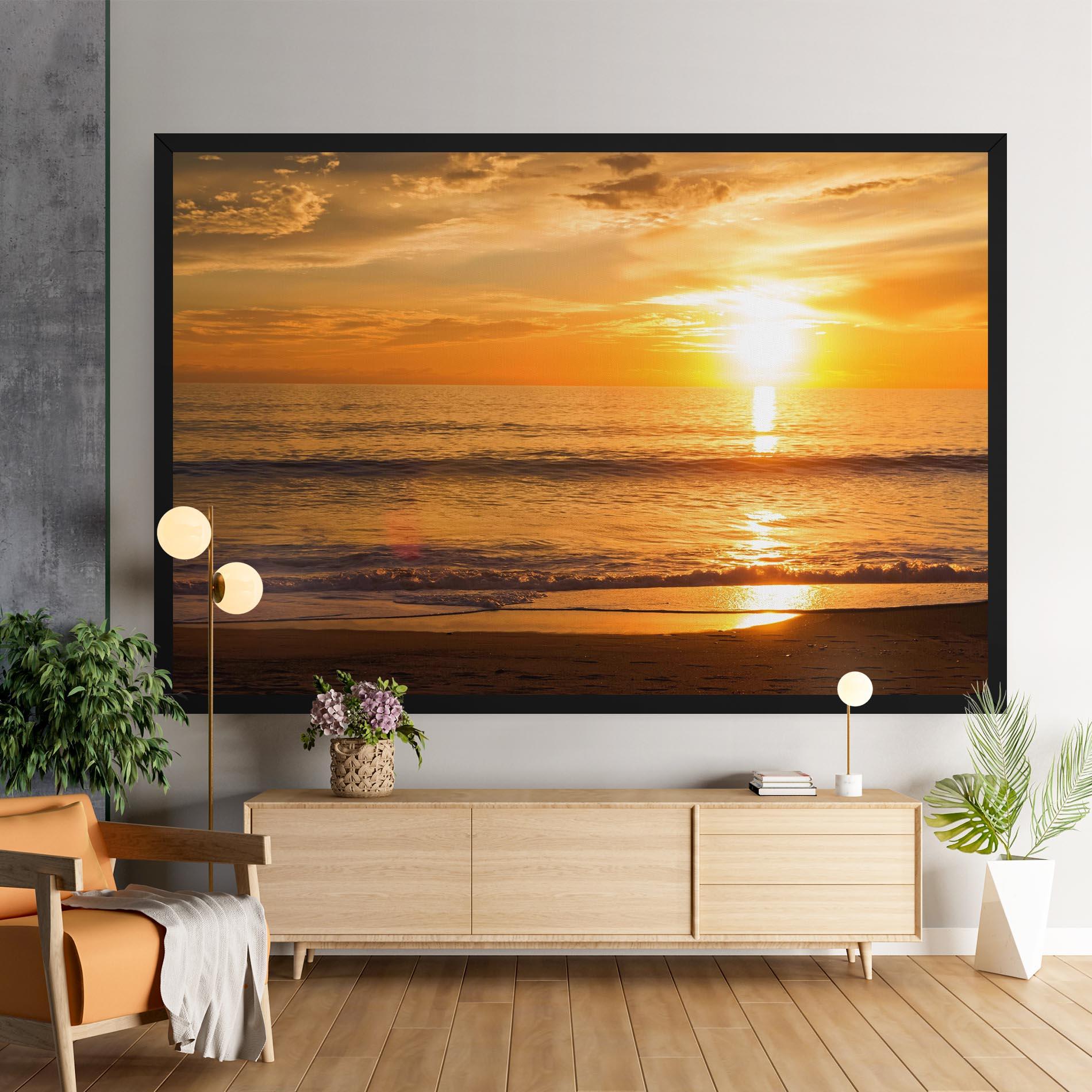 Tablou Canvas Sunset Ocean Coast mockup 9