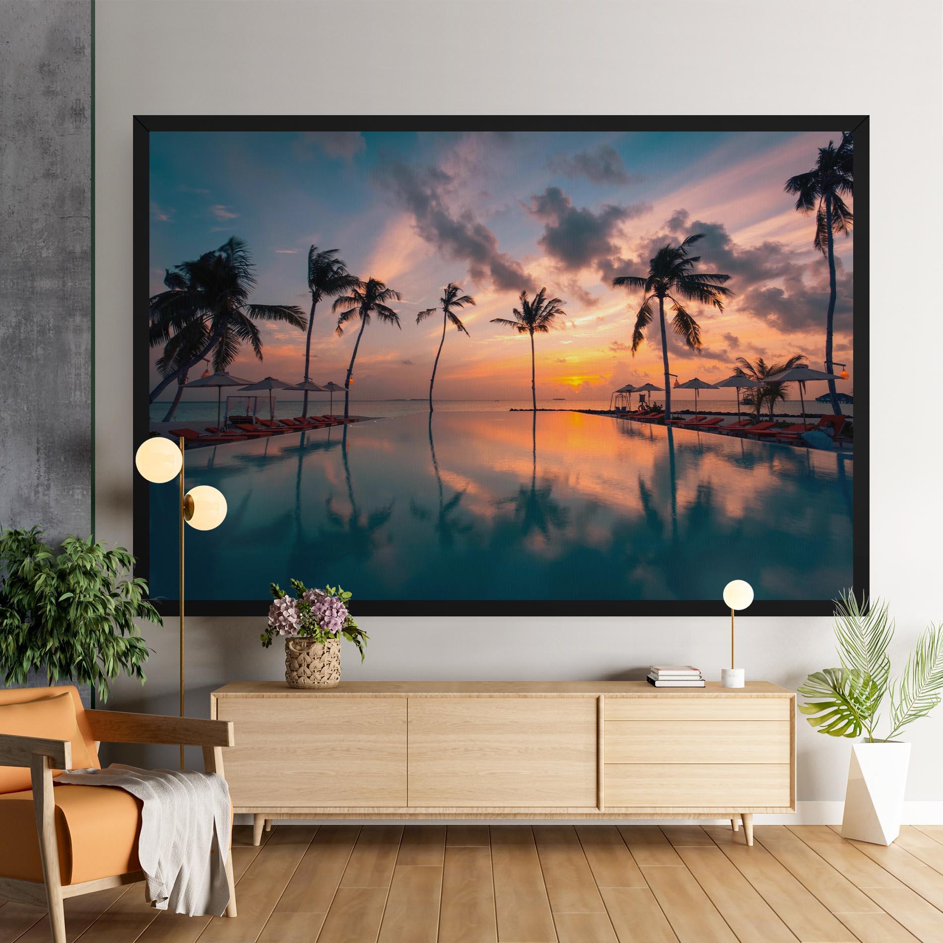 Tablou Canvas Tropical Beach mockup 9