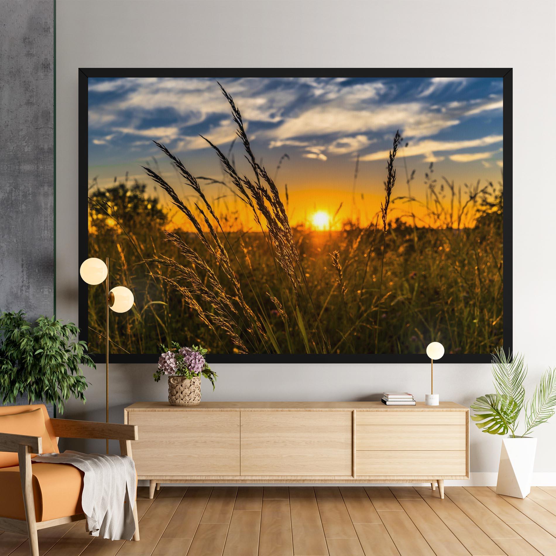 Tablou Canvas Wheat Sunset mockup 9