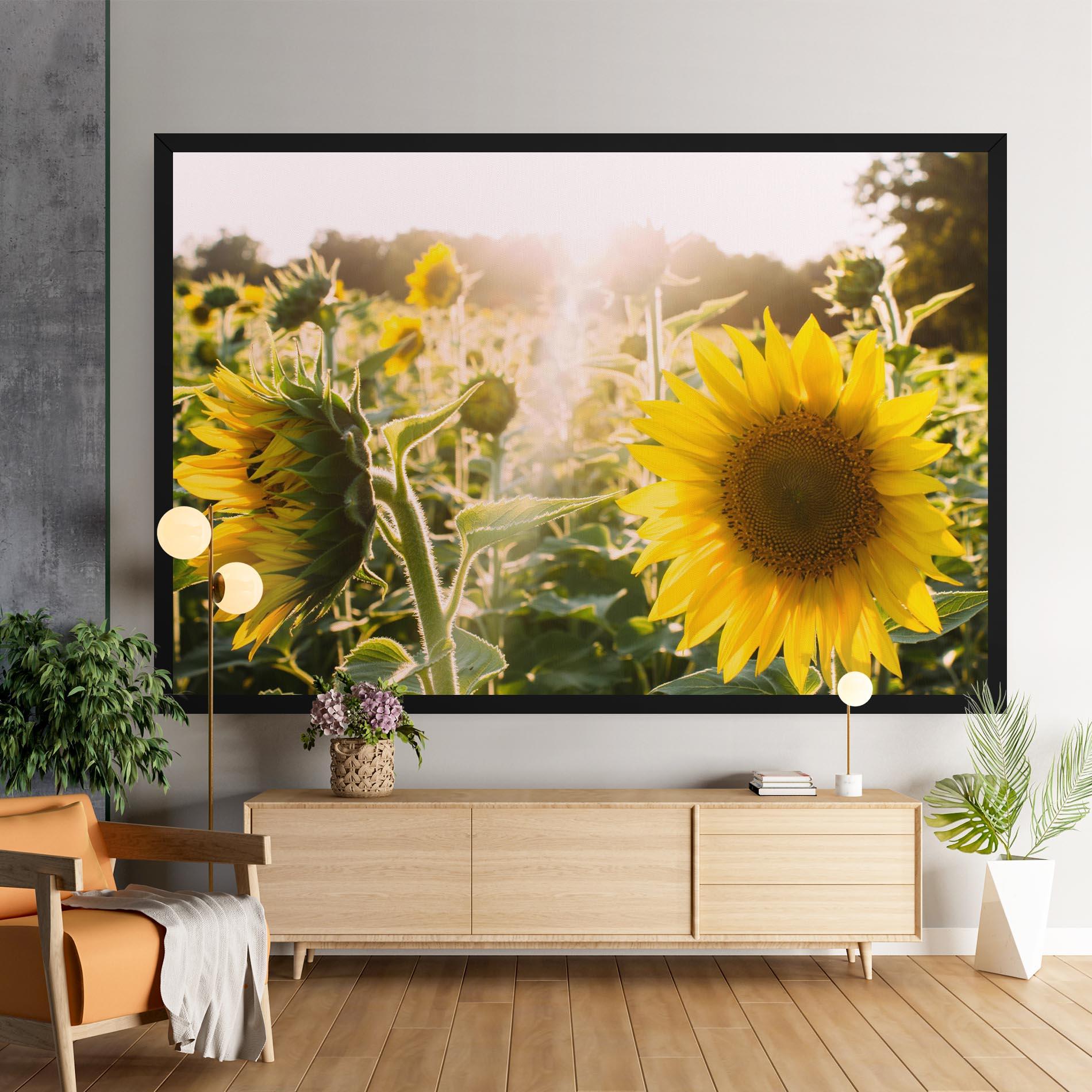 Tablou Canvas Yellow Sun Flower mockup 9