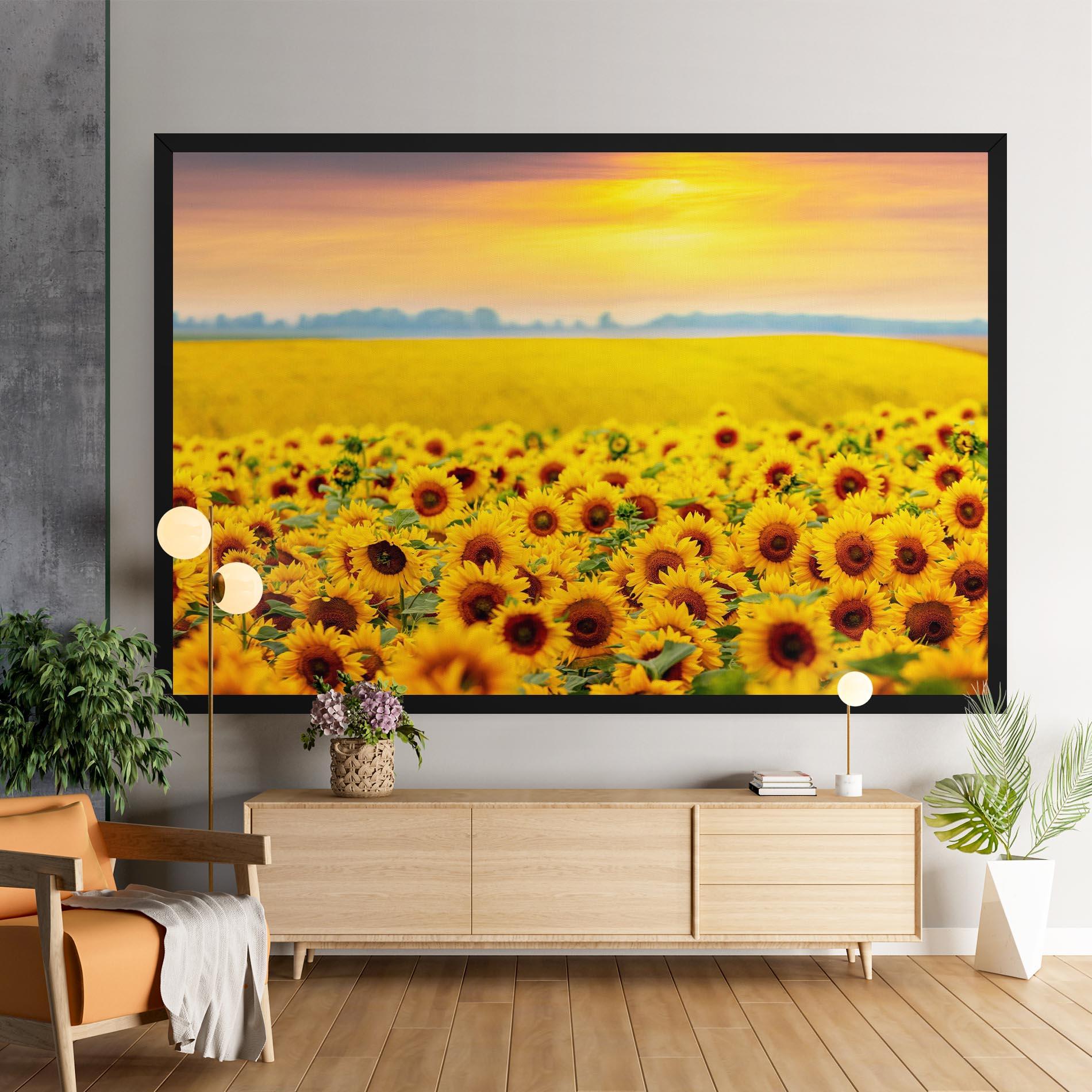 Tablou Canvas Yellow Sunflowers mockup 9