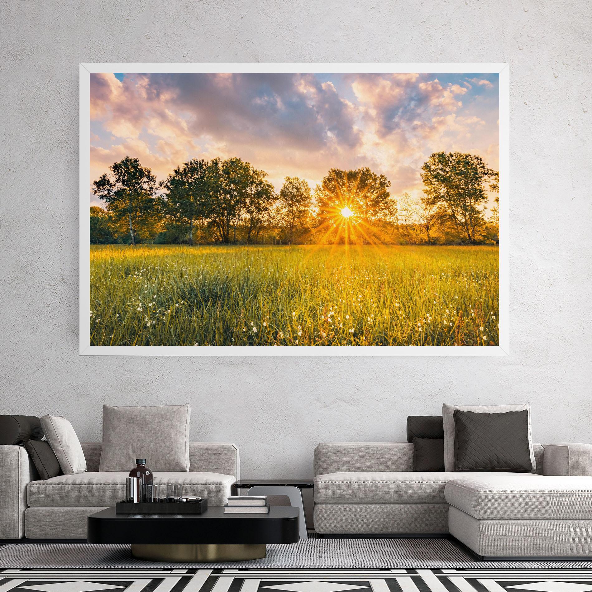 Tablou Canvas Blossoming Meadow mockup 2