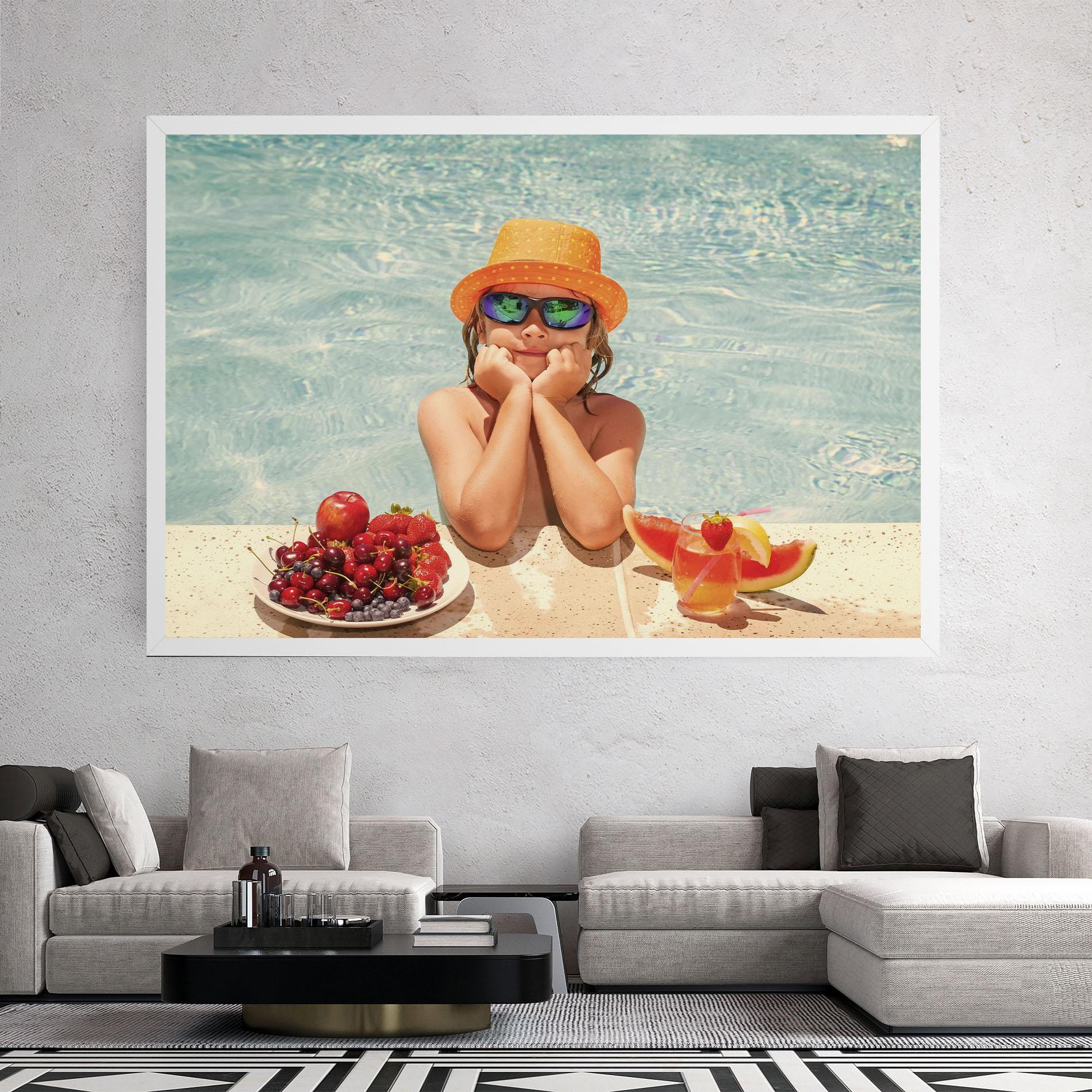 Tablou Canvas Child Swimming mockup 2