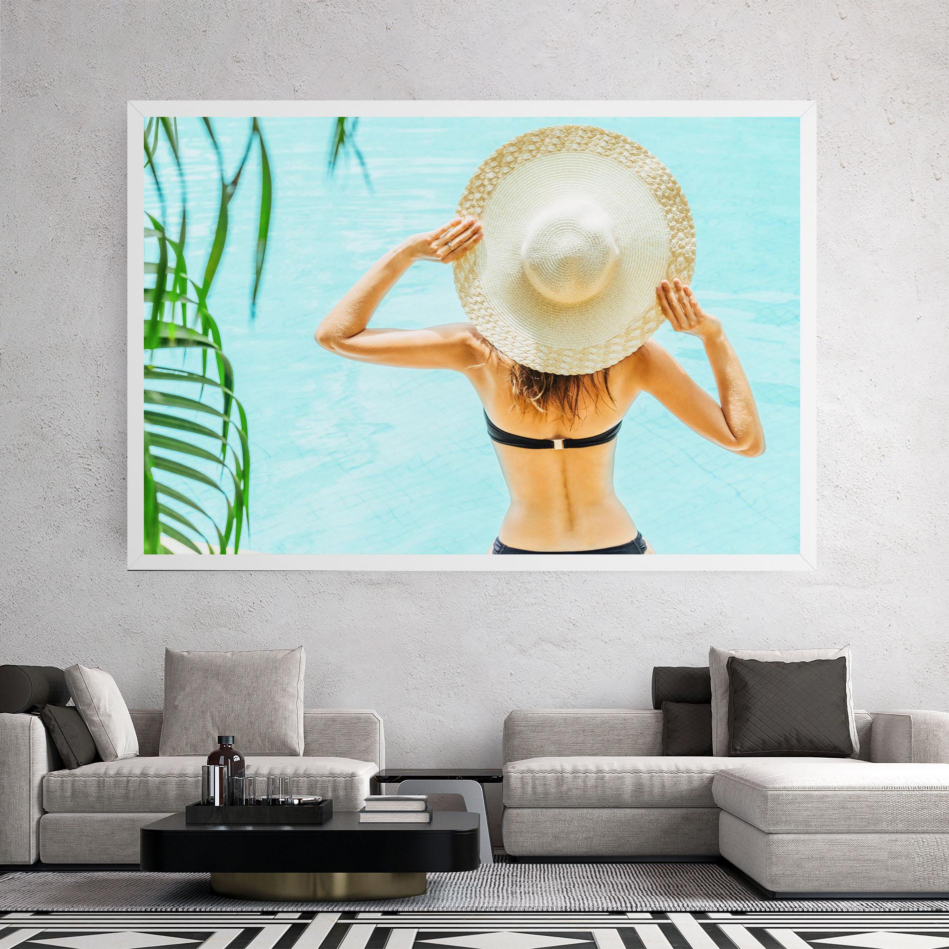 Tablou Canvas Enjoying Swimming Pool mockup 2