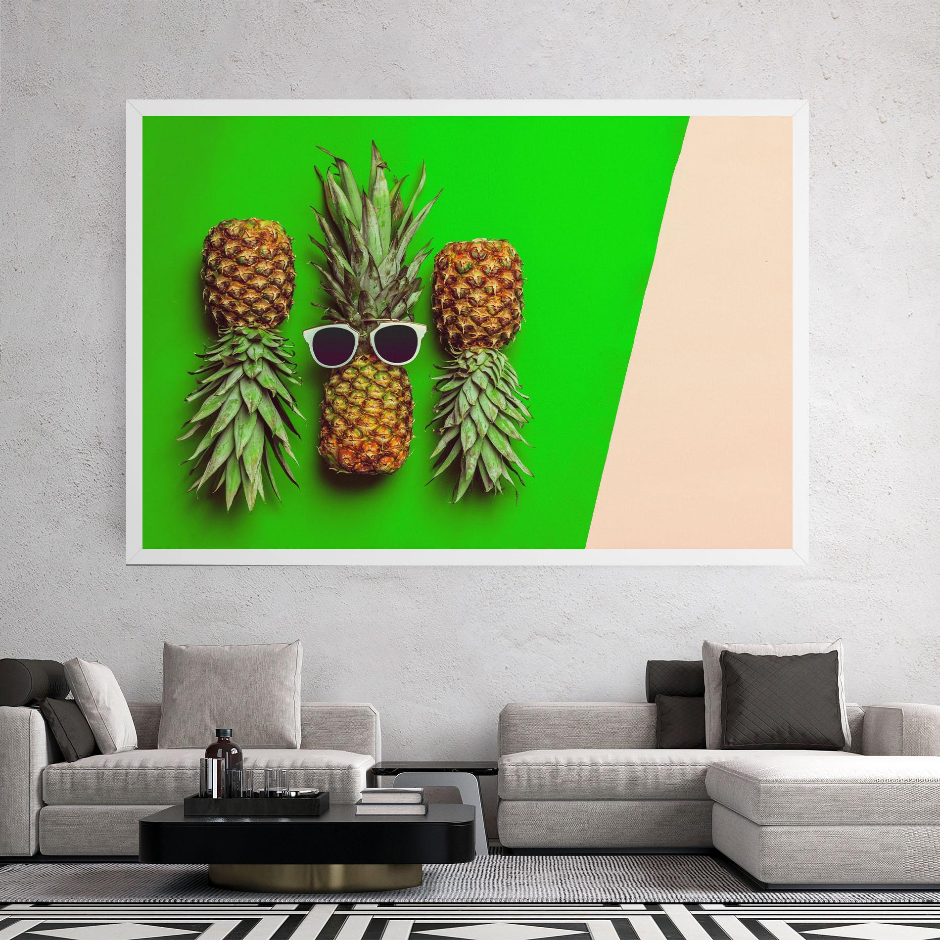 Tablou Canvas Green Pineapple mockup 2
