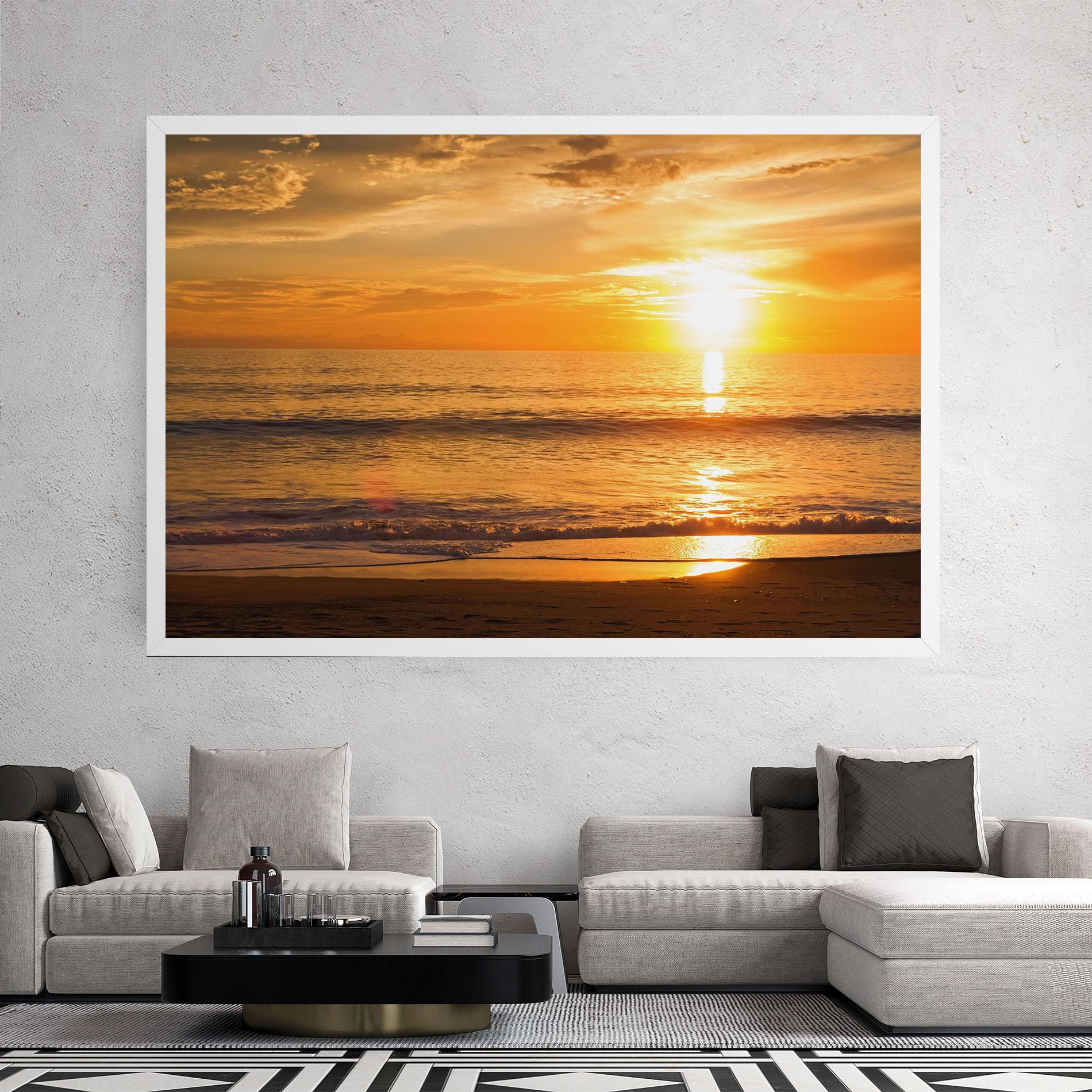 Tablou Canvas Sunset Ocean Coast mockup 2