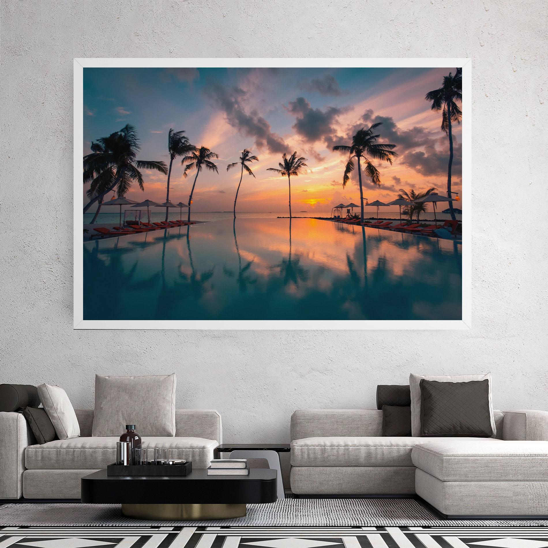 Tablou Canvas Tropical Beach mockup 2