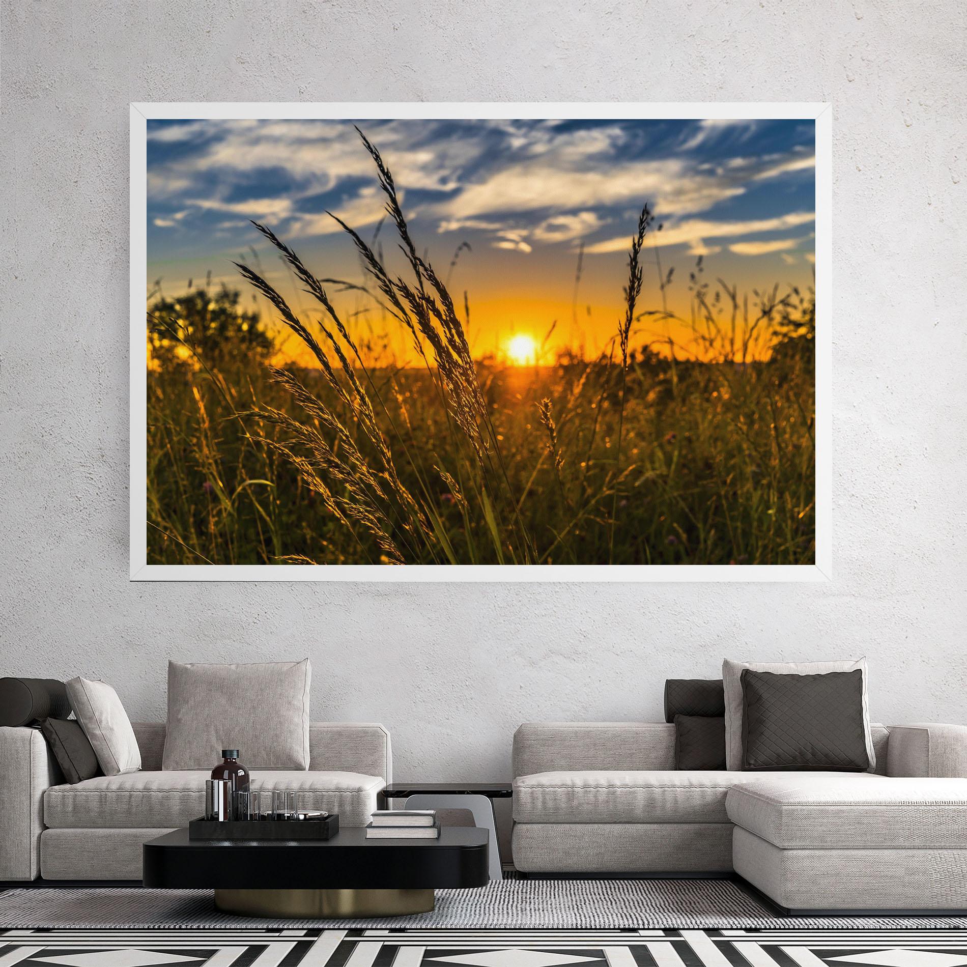 Tablou Canvas Wheat Sunset mockup 2