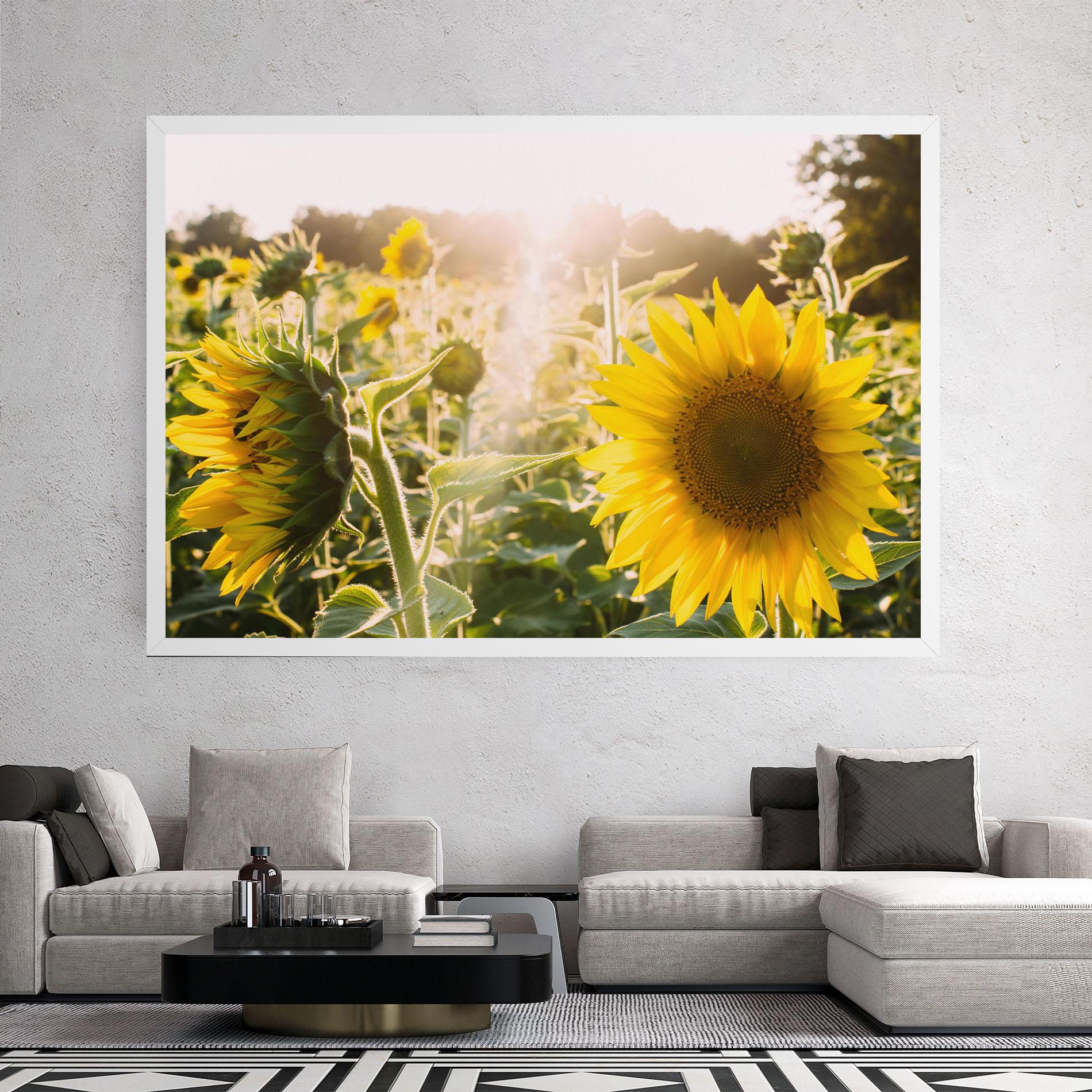 Tablou Canvas Yellow Sun Flower mockup 2