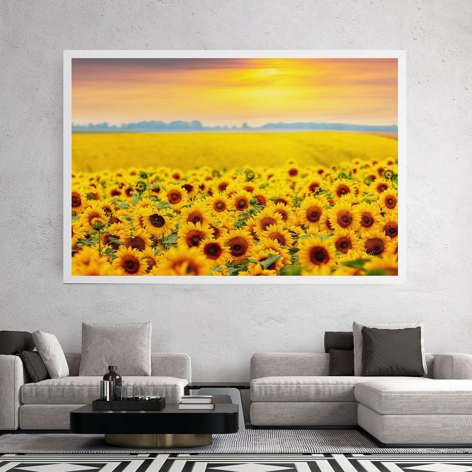 Tablou Canvas Yellow Sunflowers mockup 2