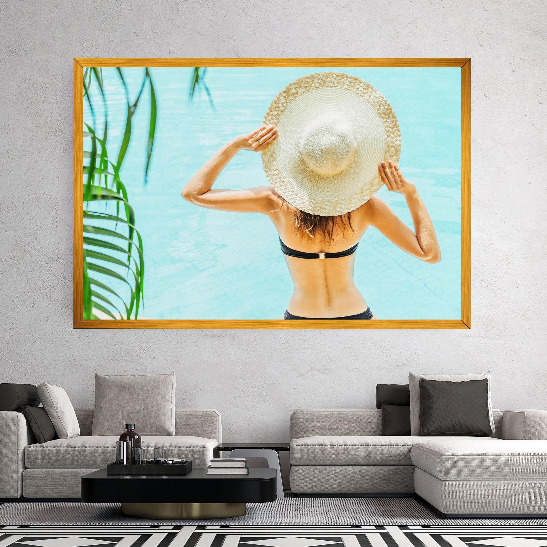 Tablou Canvas Enjoying Swimming Pool mockup 2