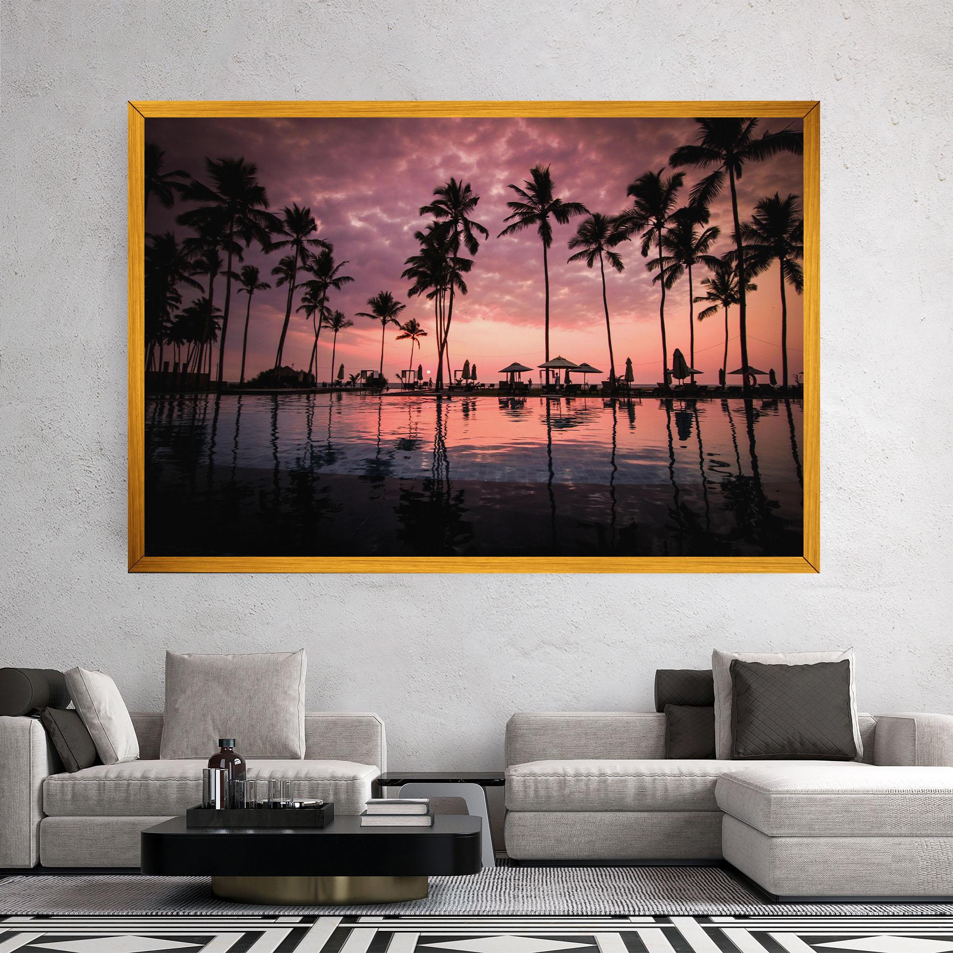 Tablou Canvas Purple Sunset mockup 2