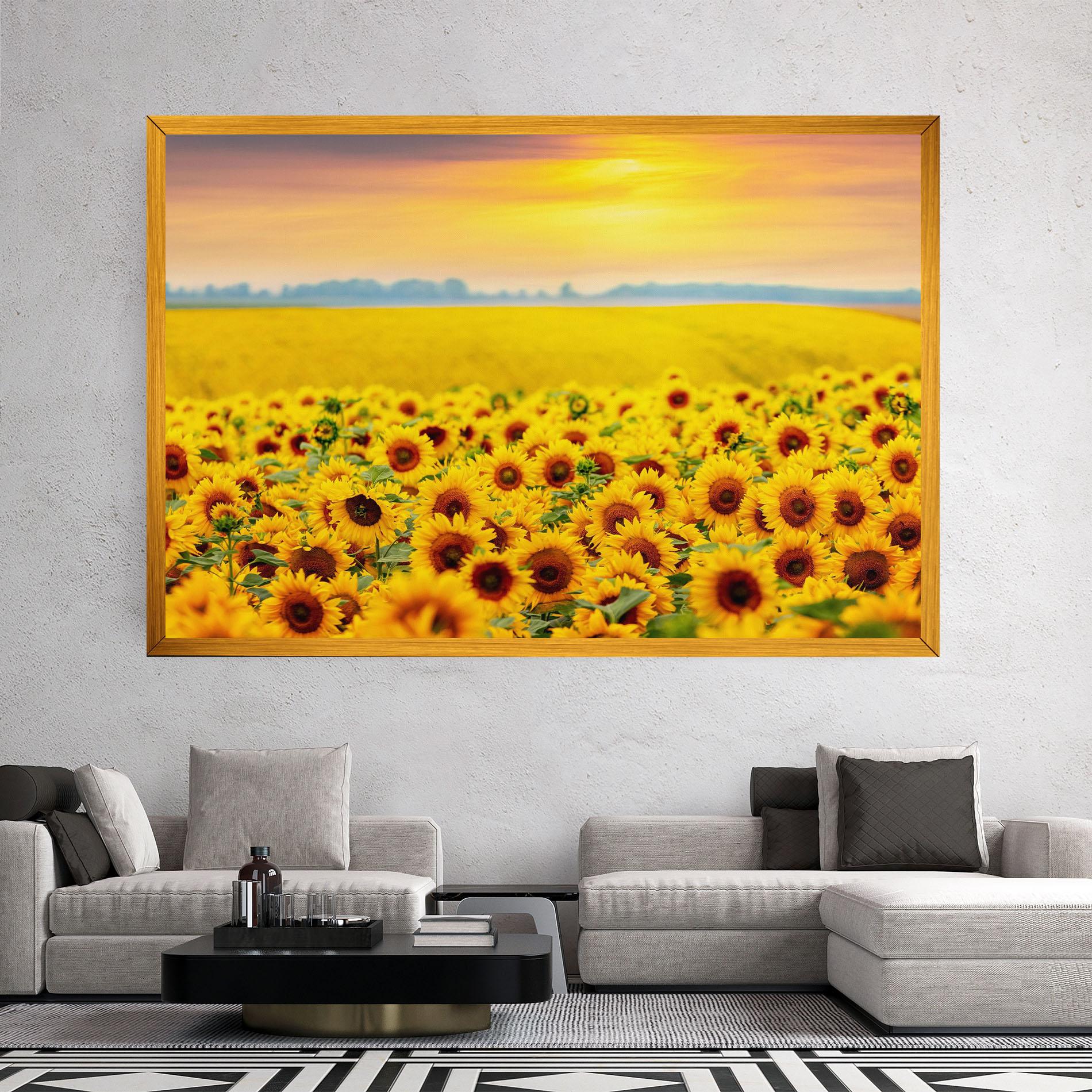 Tablou Canvas Yellow Sunflowers mockup 2