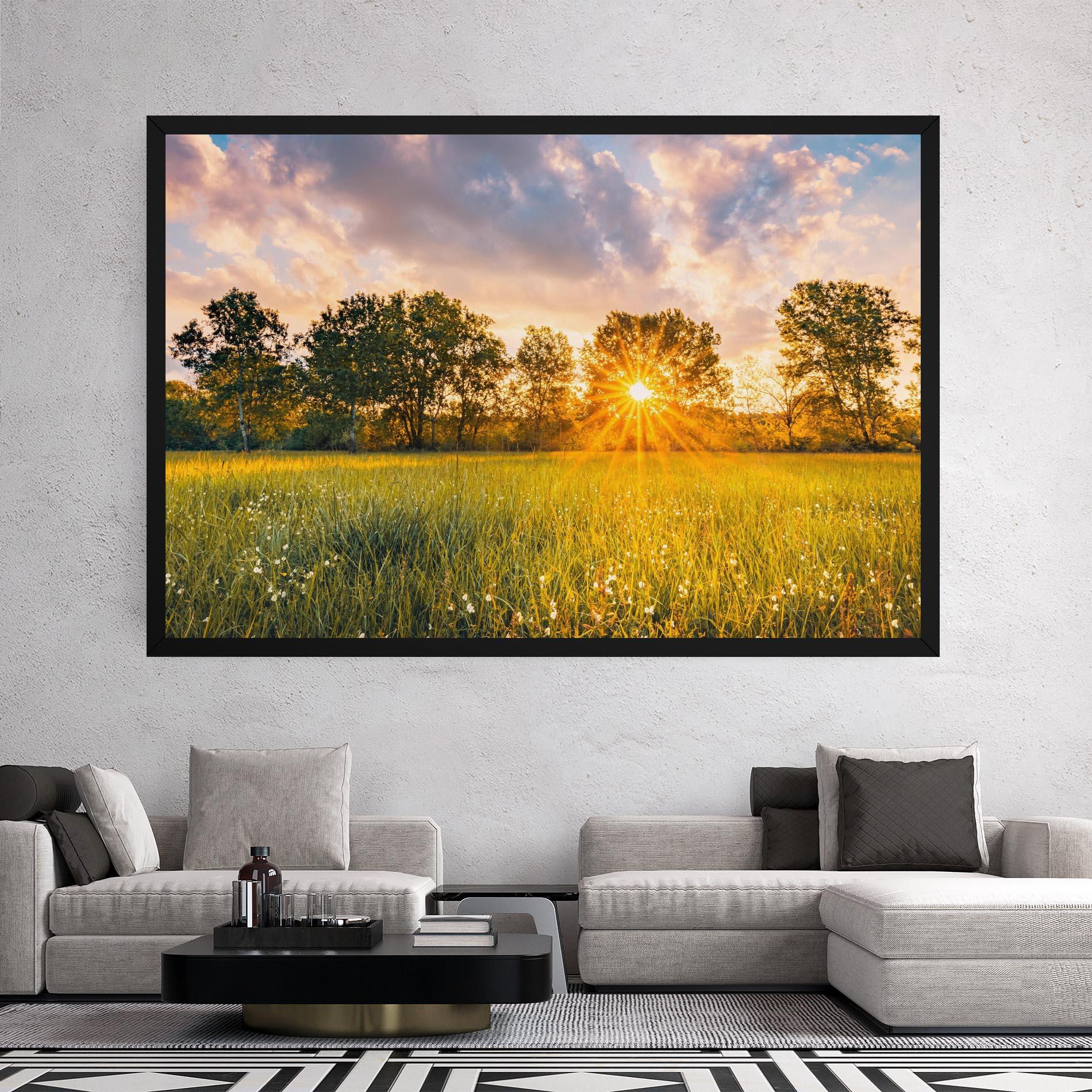 Tablou Canvas Blossoming Meadow mockup 2