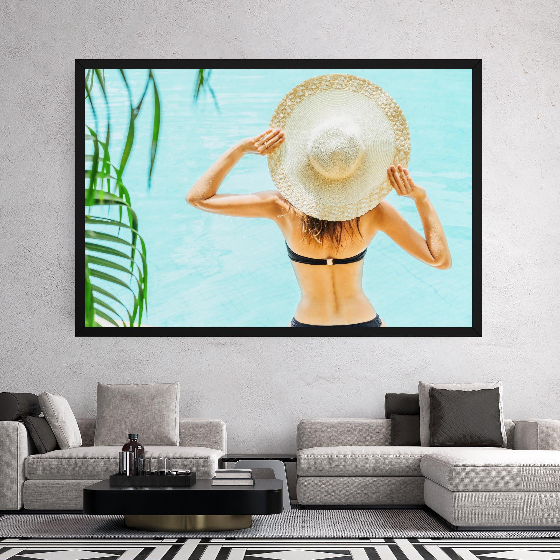 Tablou Canvas Enjoying Swimming Pool mockup 2