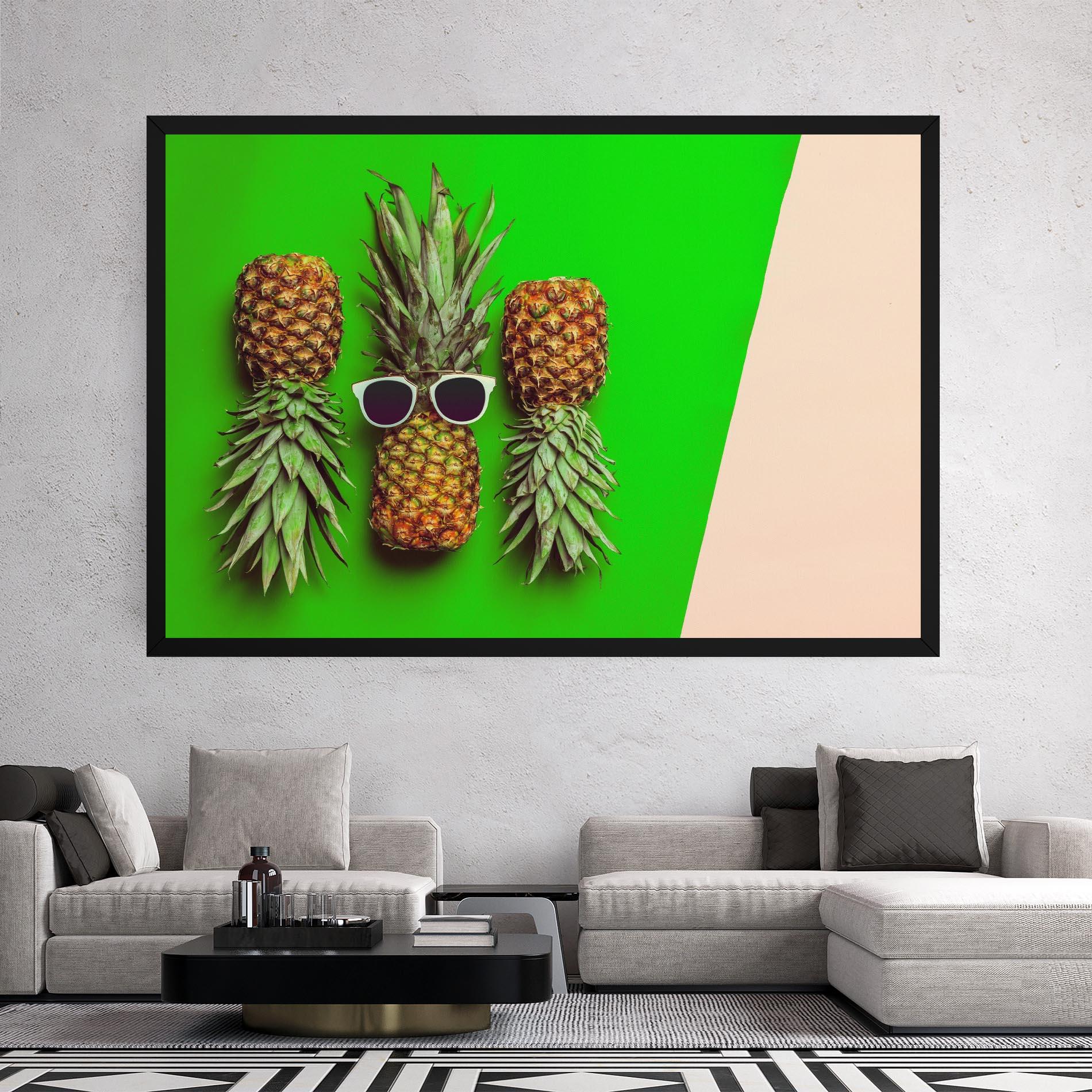 Tablou Canvas Green Pineapple mockup 2