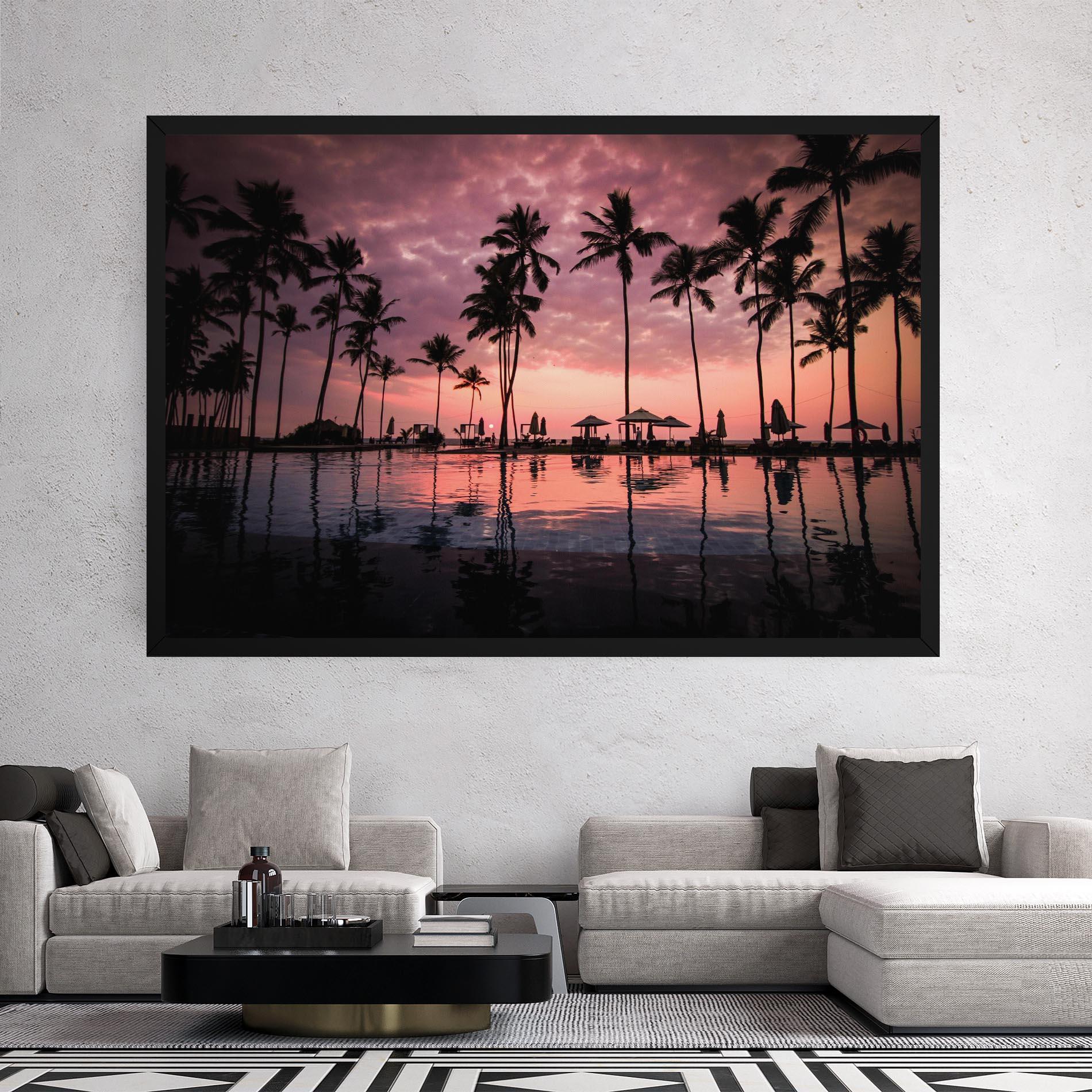 Tablou Canvas Purple Sunset mockup 2