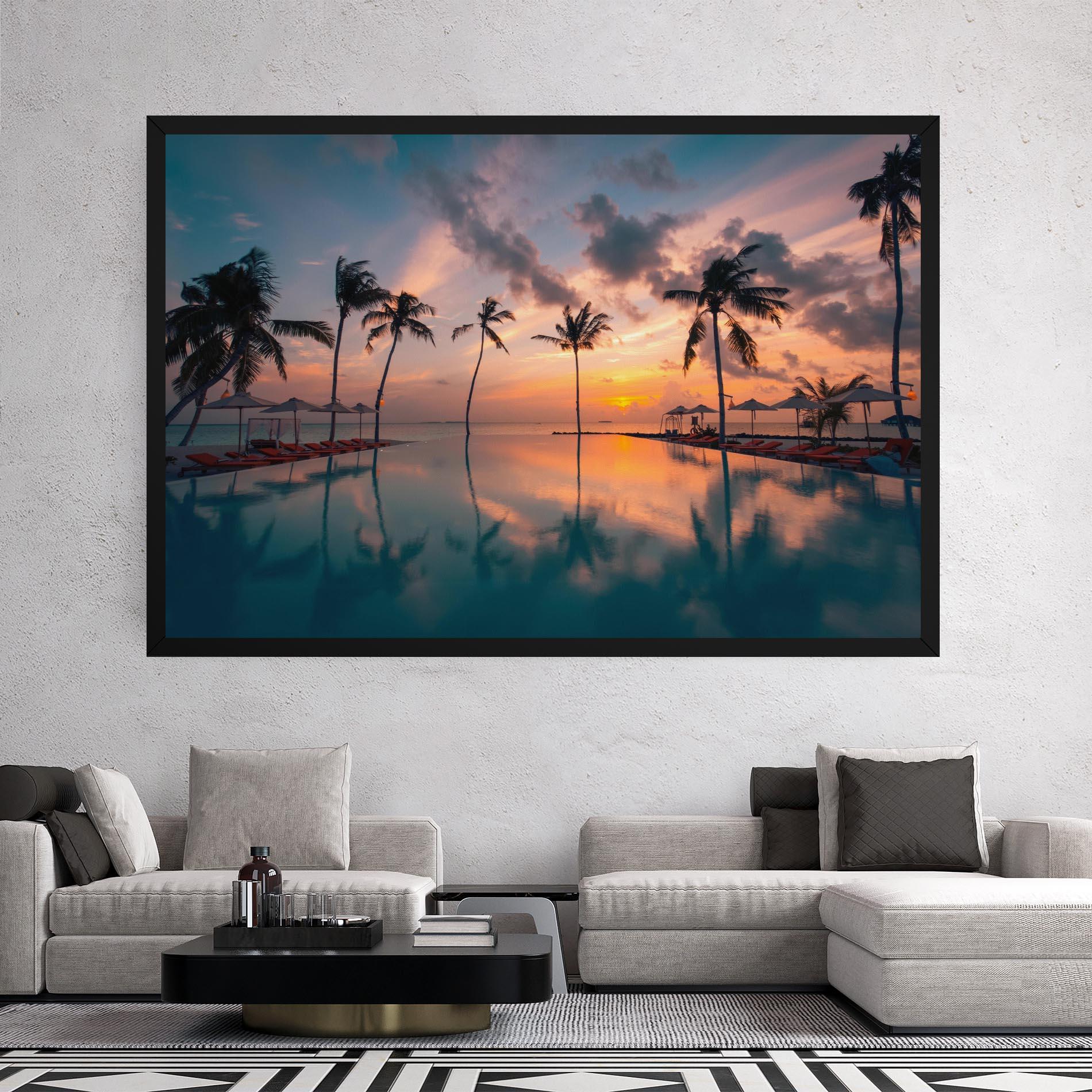 Tablou Canvas Tropical Beach mockup 2
